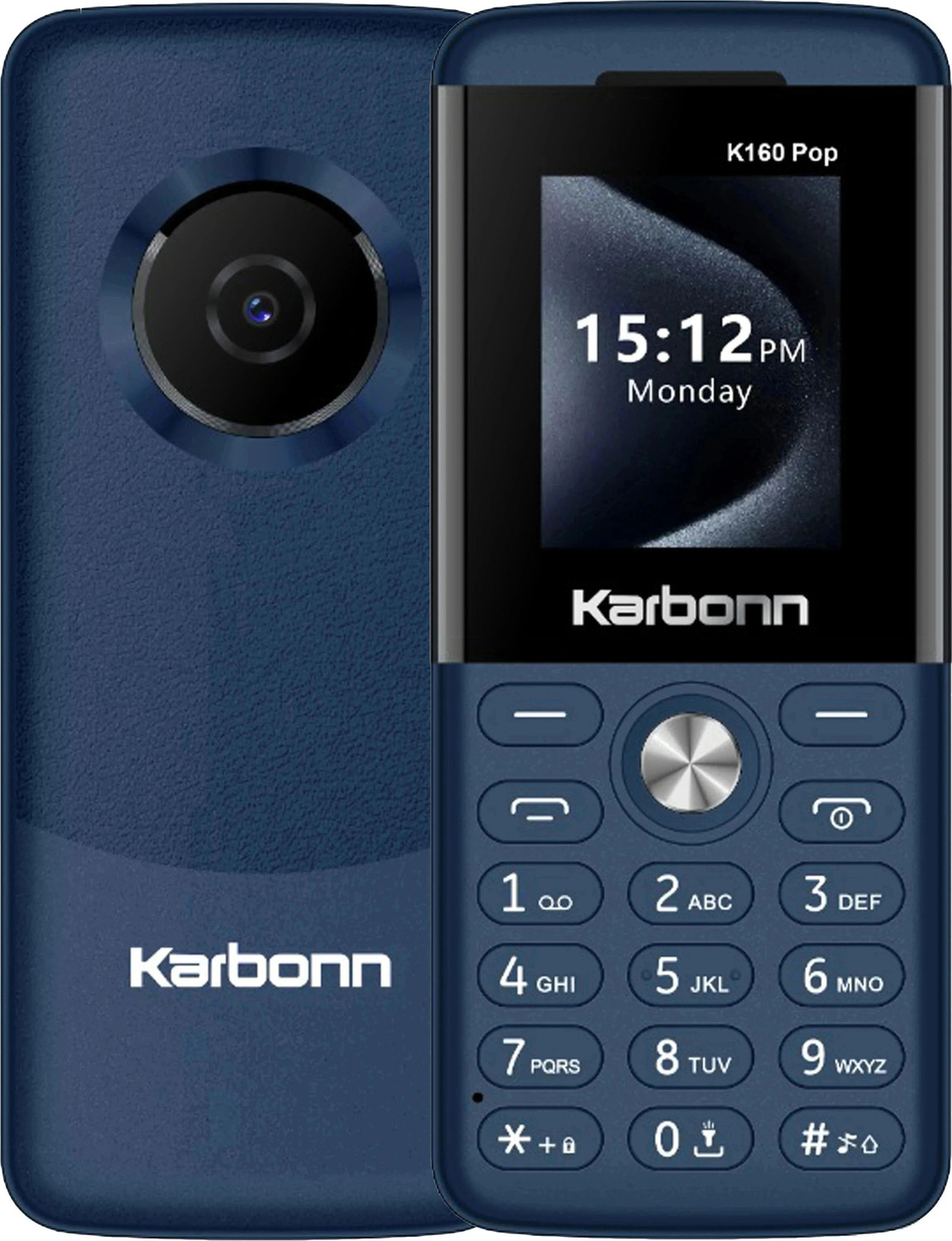 Image of KARBONN K160Pop Dual SIM,Keypad Phone 1.8''LCD,1000mAh Battery,Camera,ExpandableUpto32GB