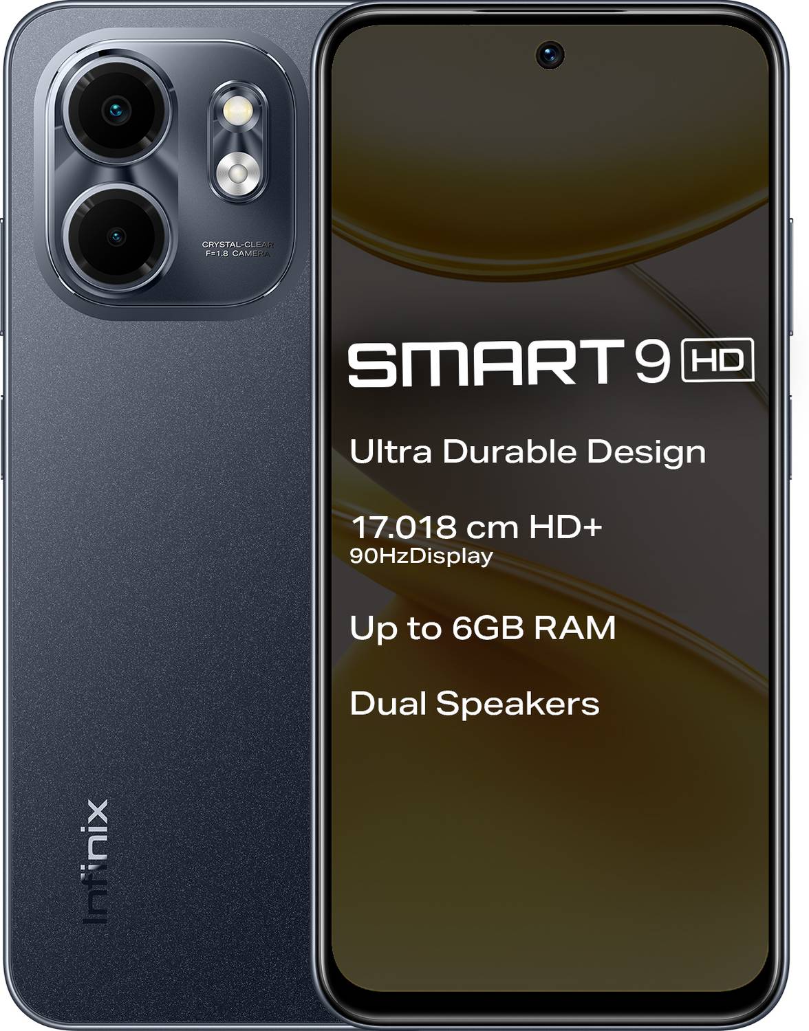 Infinix SMART 9 HD 64GB Metallic Black - Image 1