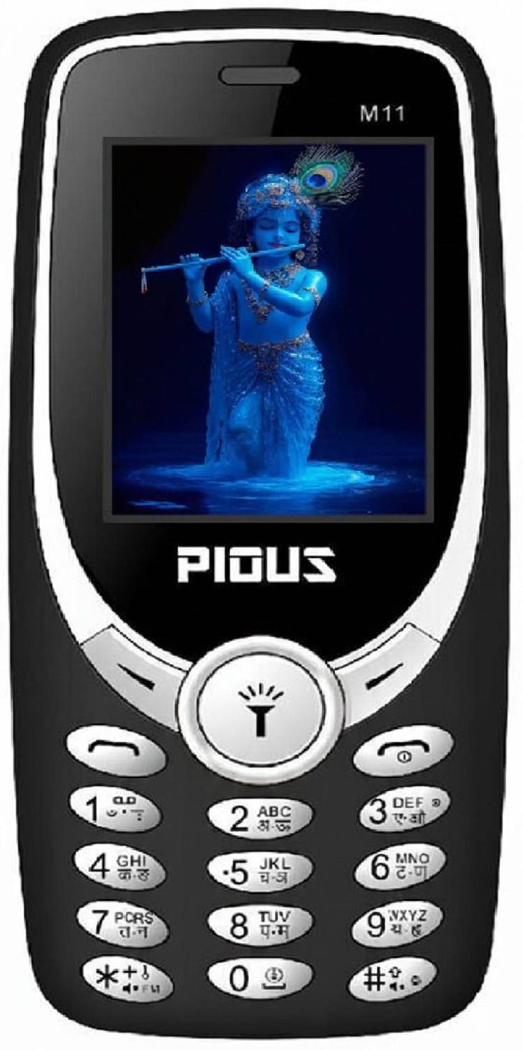 Pious M11 FM RADIO, HQ Torch, Dual Sim, Recording, Long Battery,