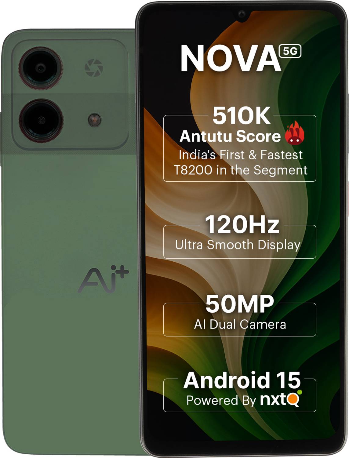 Ai+ Nova 5G (Green, 128 GB)