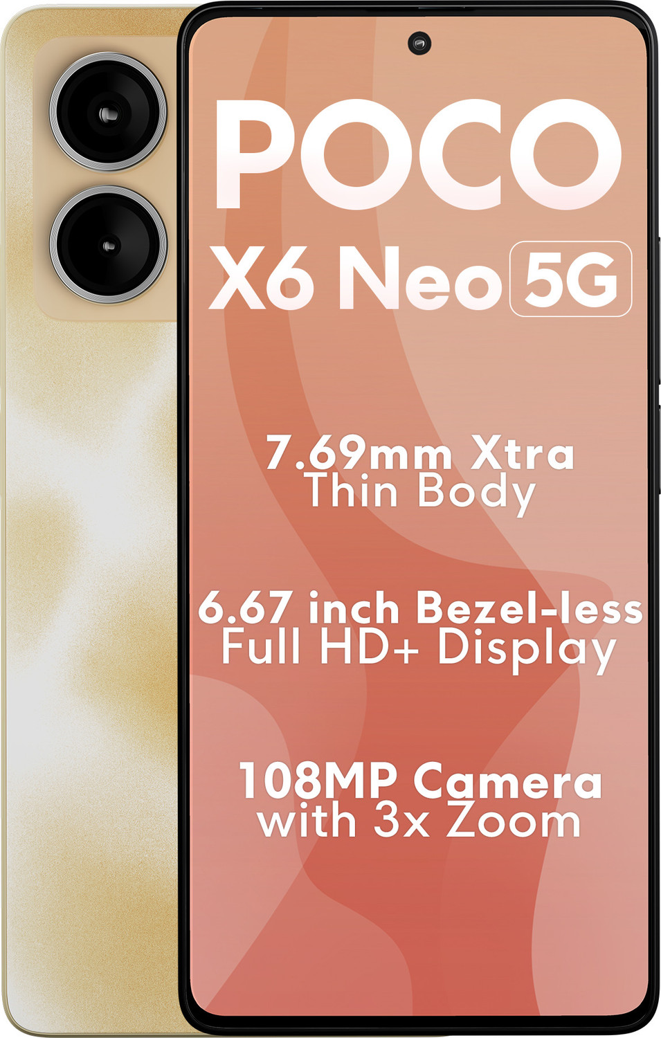 Image of POCO X6 Neo 5G (Martian Orange, 128 GB)