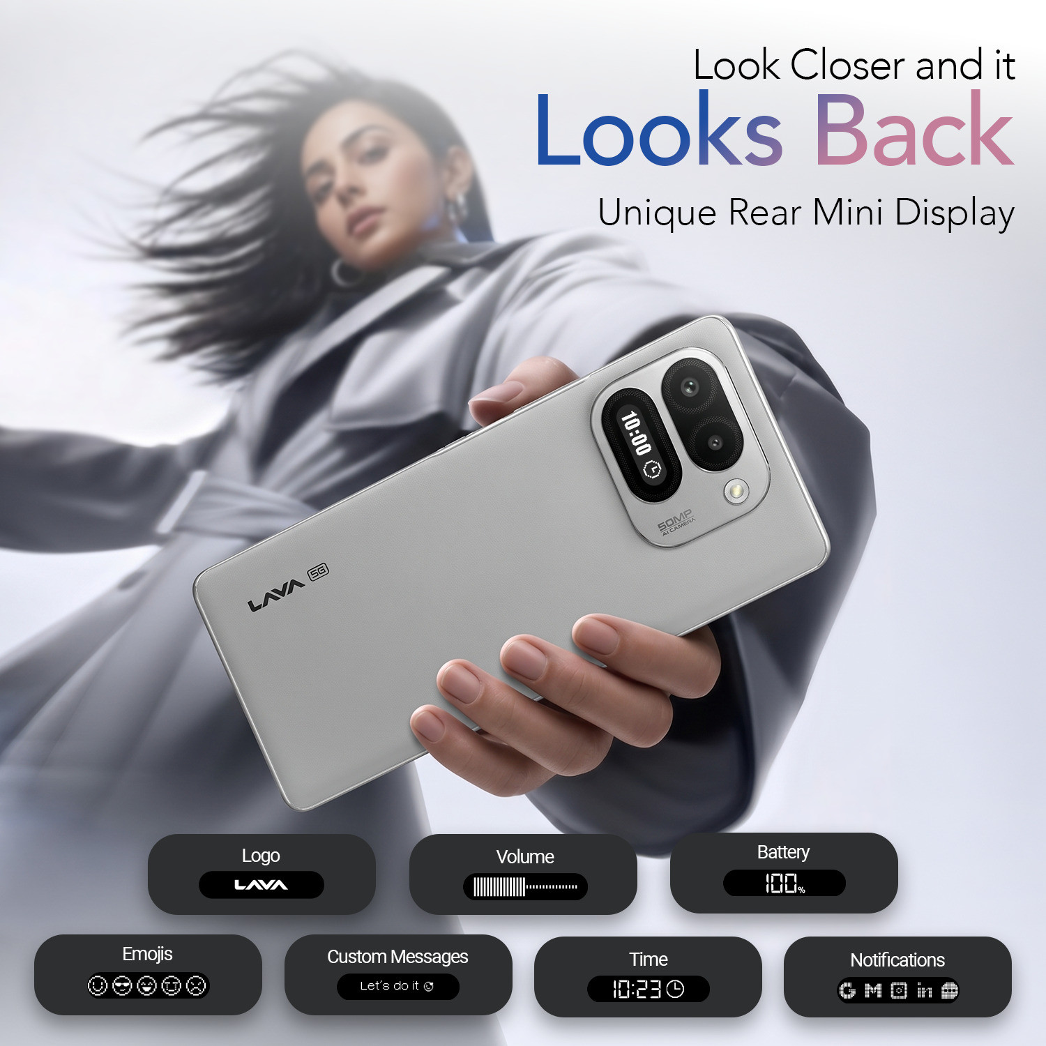 Image of LAVA Virat Curve 5G (Makrana Ivory, 128 GB)
