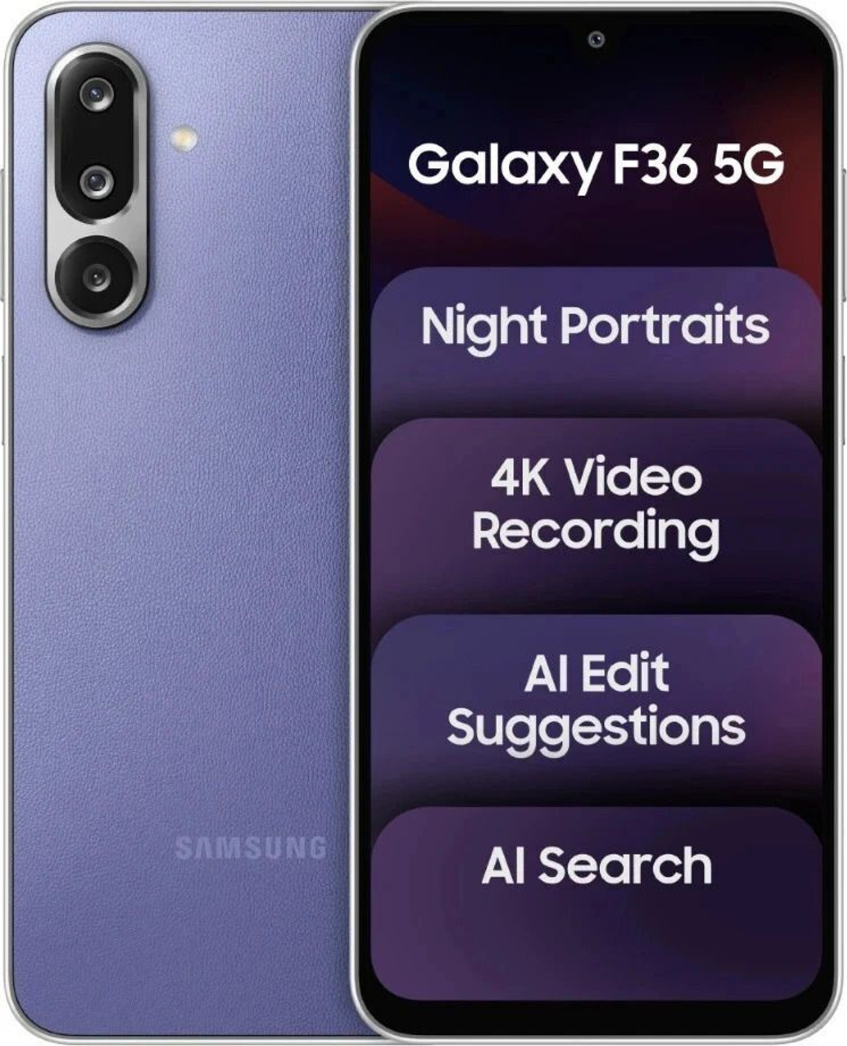 Image of Samsung Galaxy F36 5G (Violet, 128 GB)