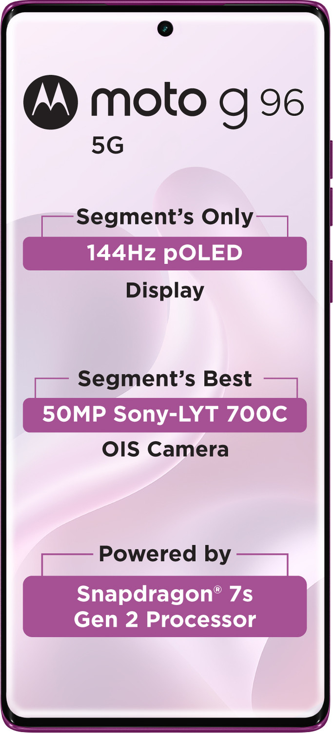 Image of MOTOROLA G96 5G (Pantone Cattleya Orchid, 128 GB)