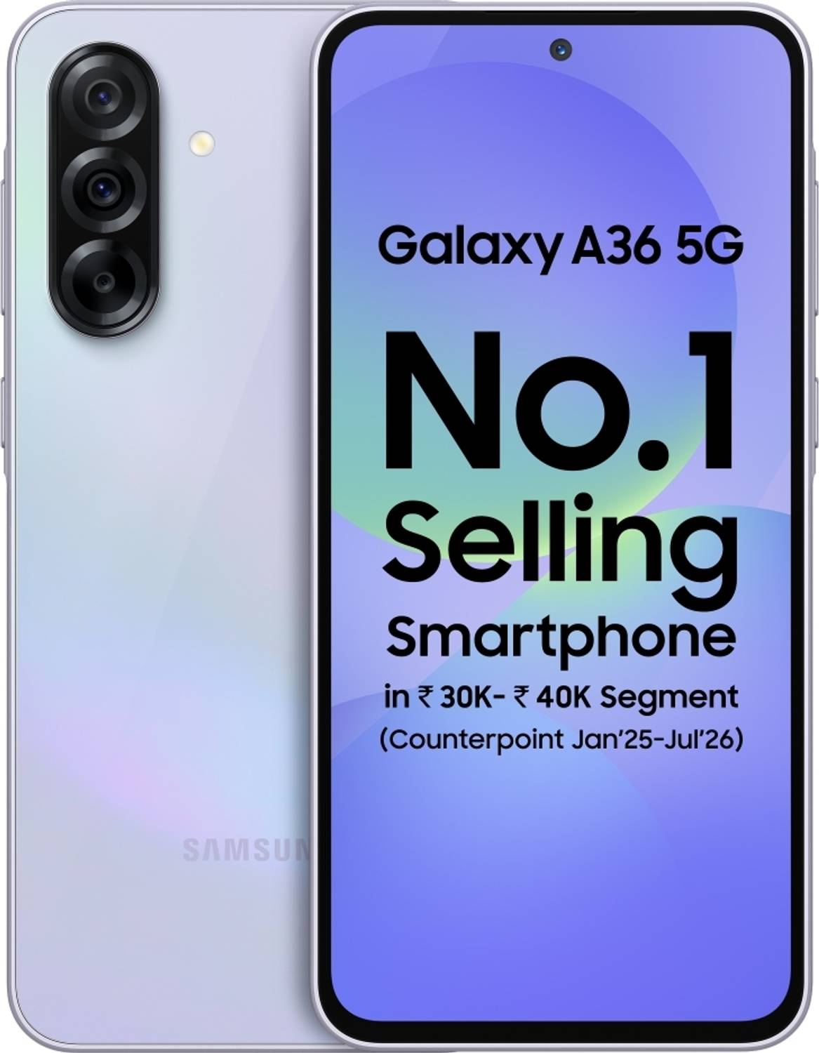Samsung Galaxy A36 5G (Awesome Lavender, 128 GB)