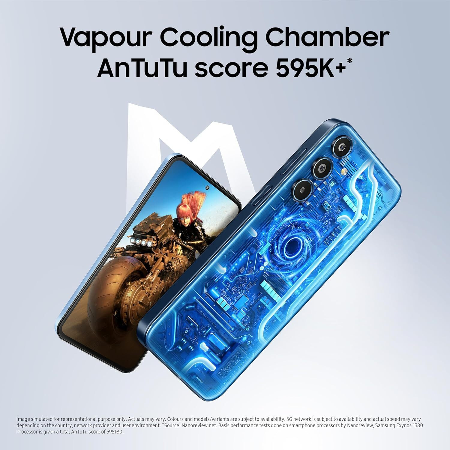 Image of Samsung Galaxy M35 5G (Thunder Grey, 128 GB)