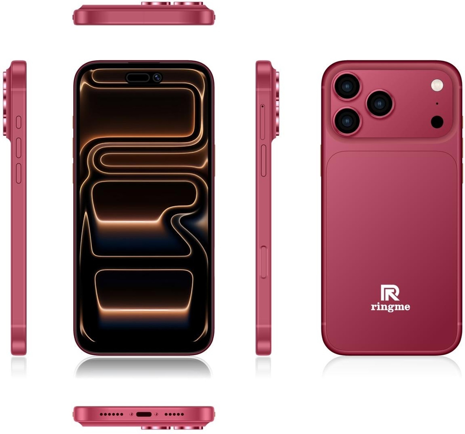 Image of ringme BOLD 17 PRO (Maroon, 64 GB)