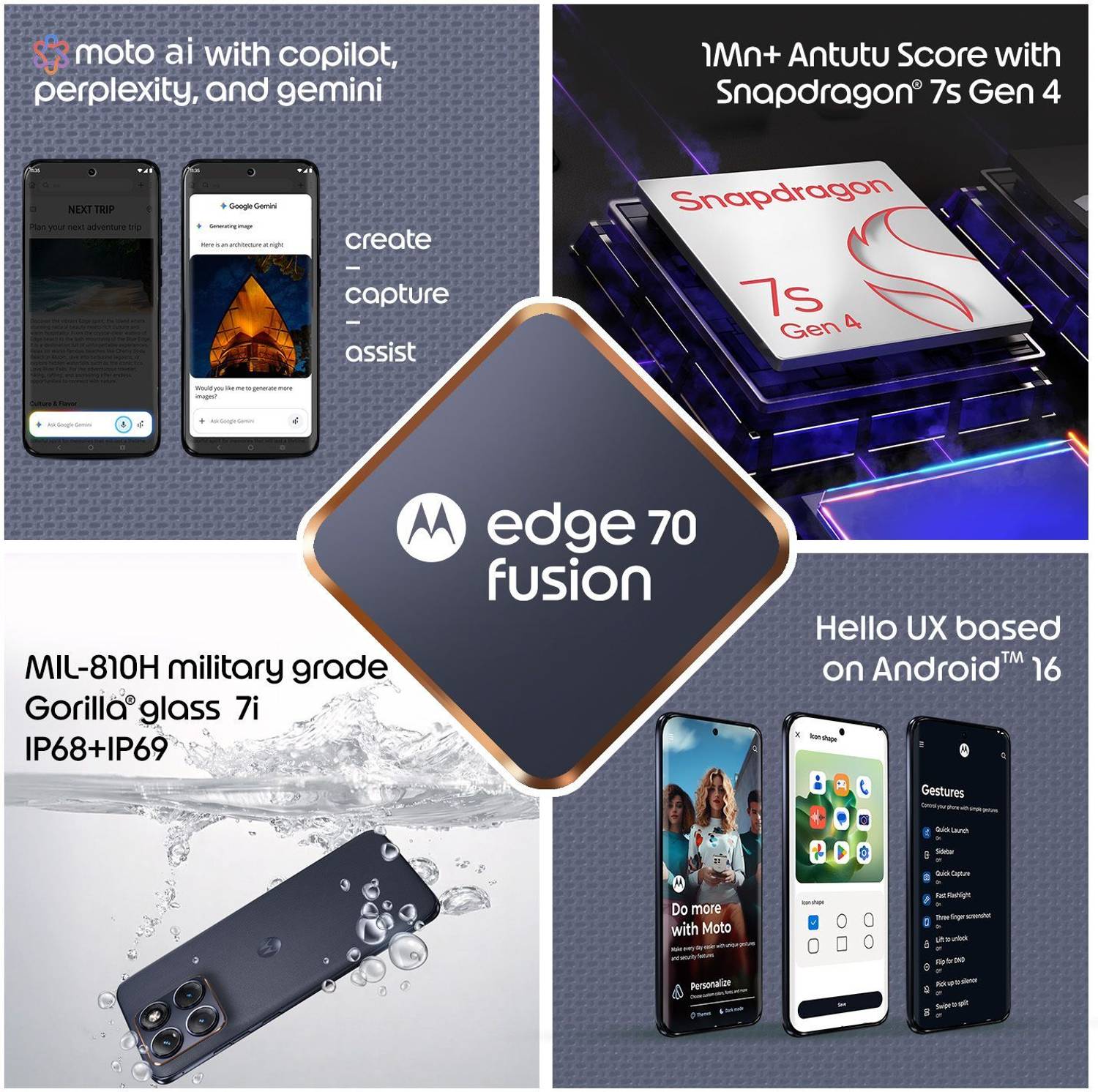 Motorola Edge 70 Fusion Snapdragon 128GB - Image 4