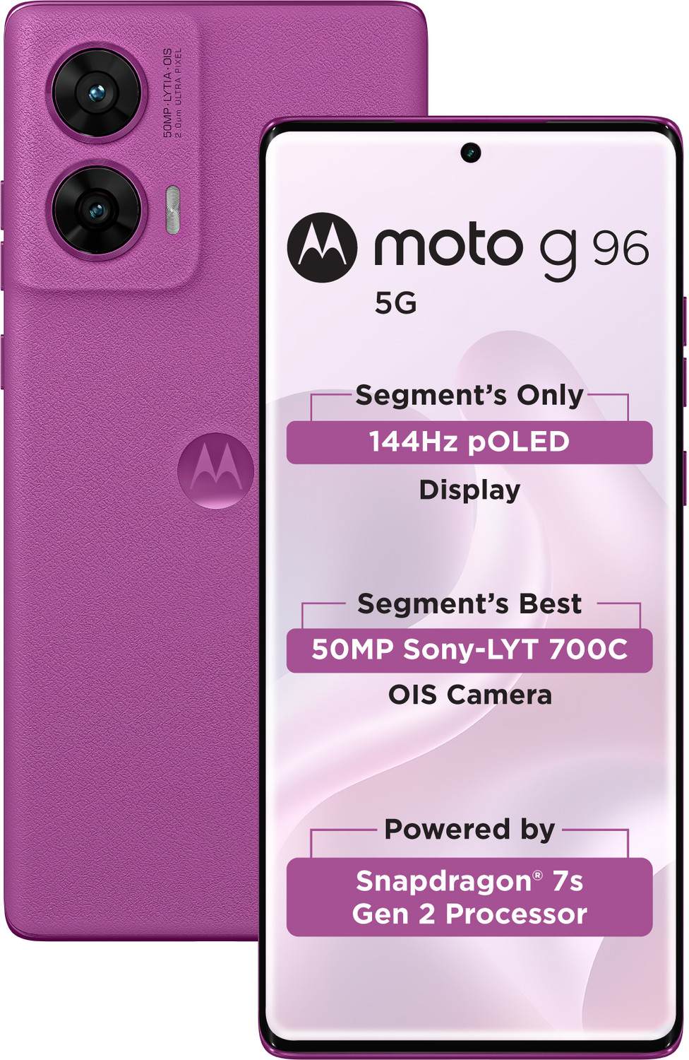Image of MOTOROLA G96 5G (Pantone Cattleya Orchid, 128 GB)