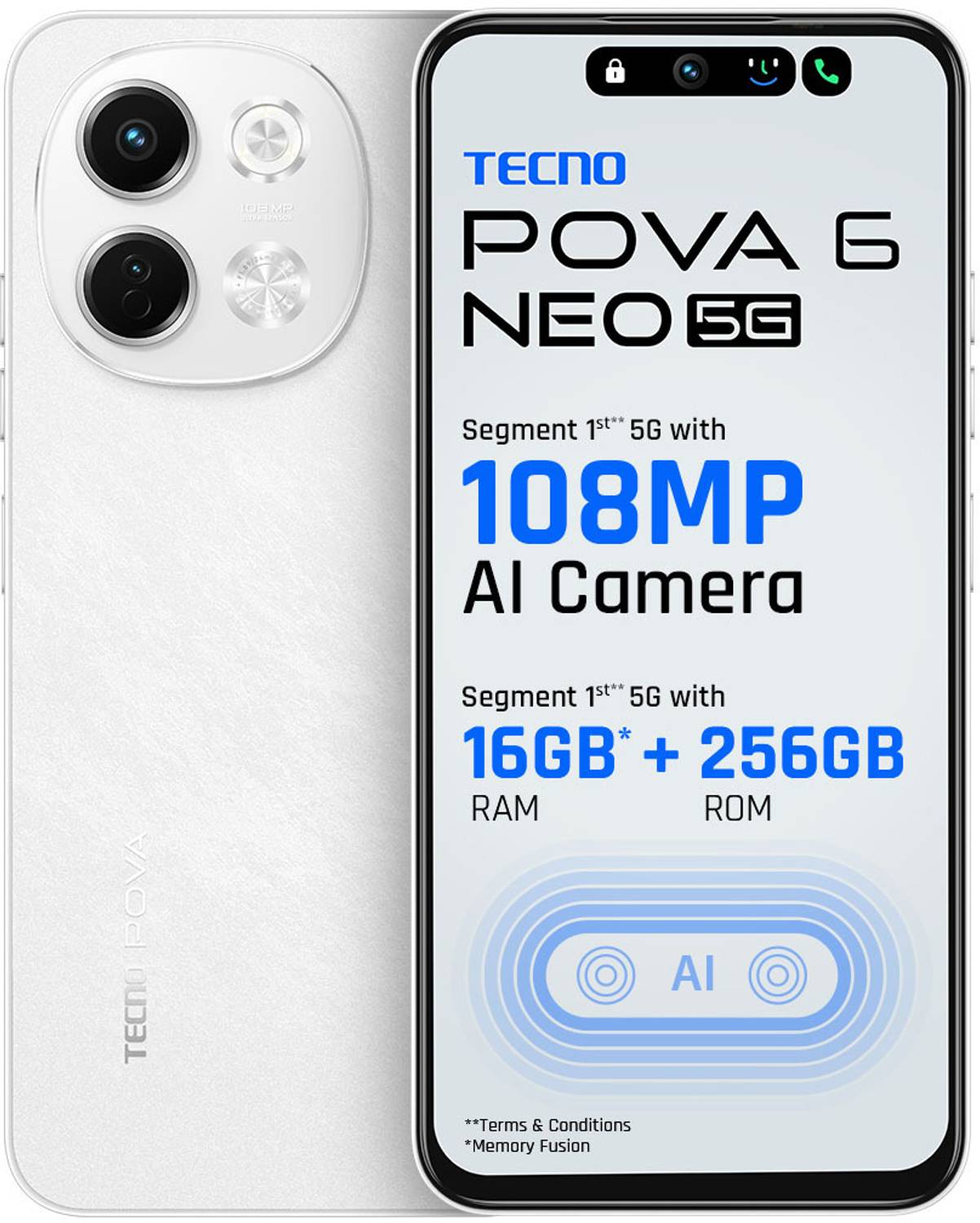 Tecno Pova 6 Neo 5G 256GB Aurora Cloud