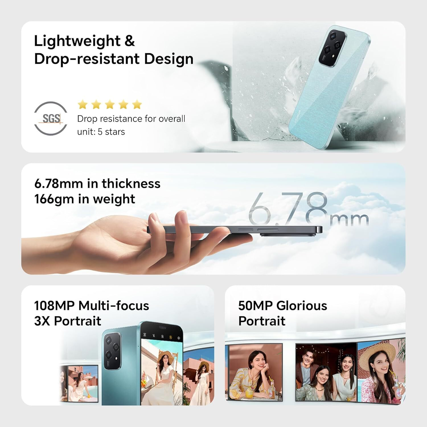 Image of Honor 200 Lite 5G (Starry Blue, 256 GB)
