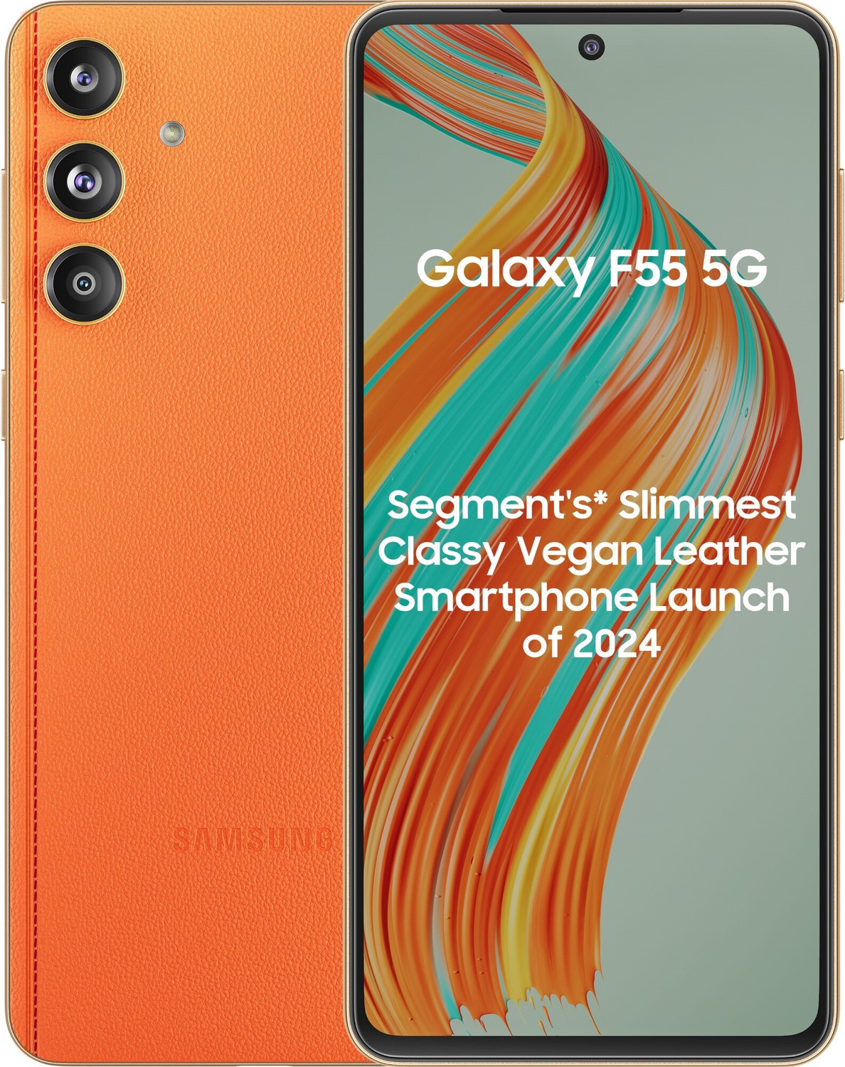 Image of Samsung Galaxy F55 5G (Apricot Crush, 128 GB)