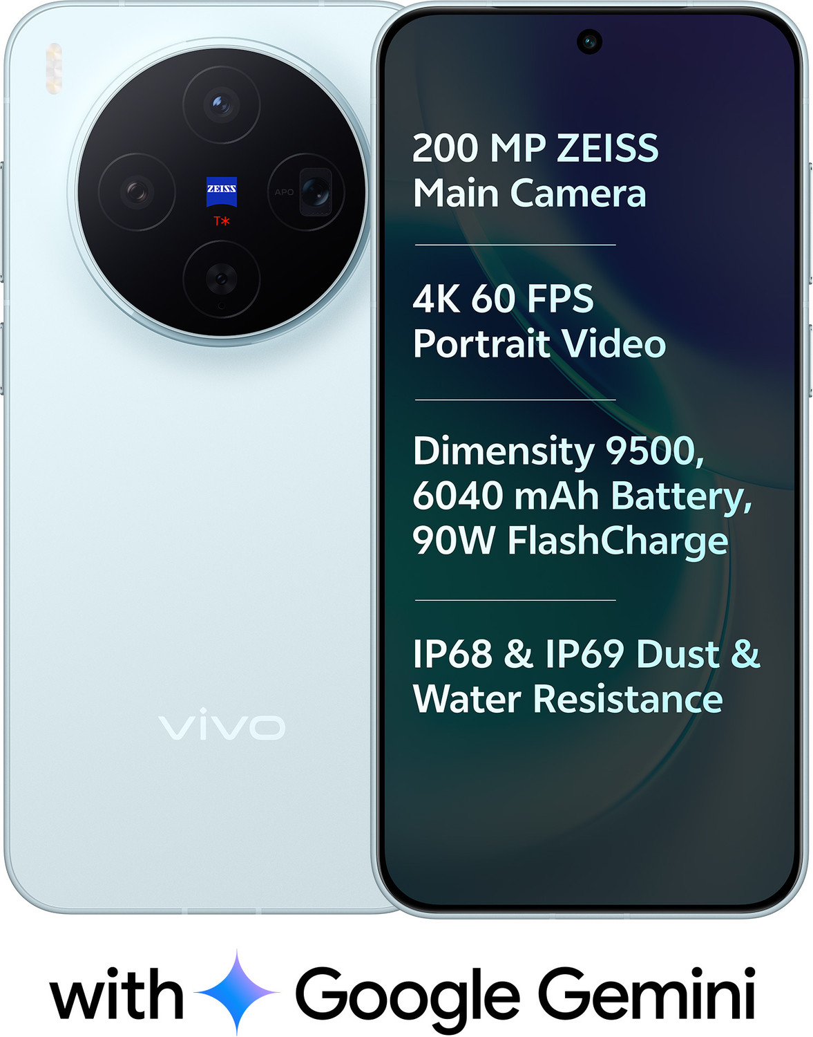 Image of vivo X300 (Mist Blue, 256 GB)