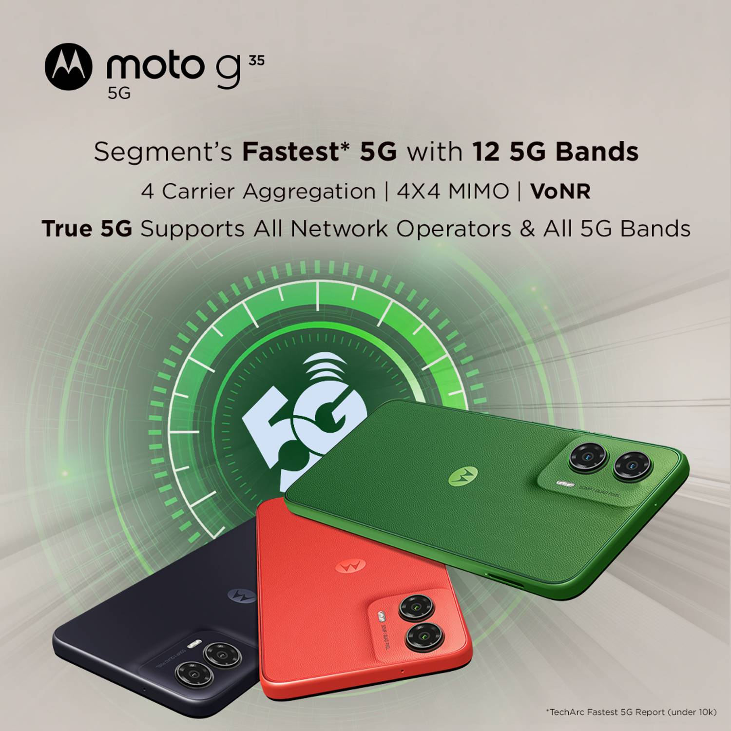 Motorola g35 5G 128GB Leaf Green - Image 5