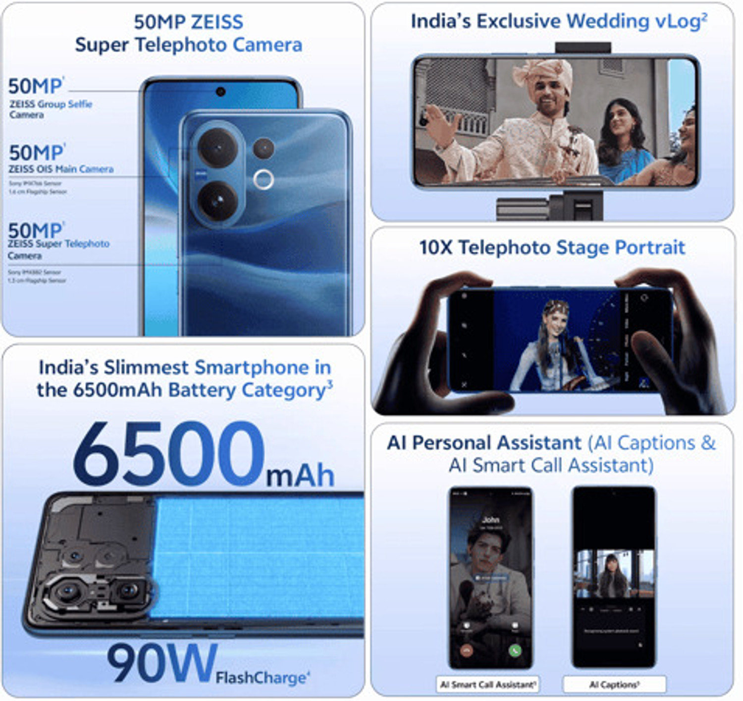 Image of vivo V60 5G (Moonlit Blue, 128 GB)