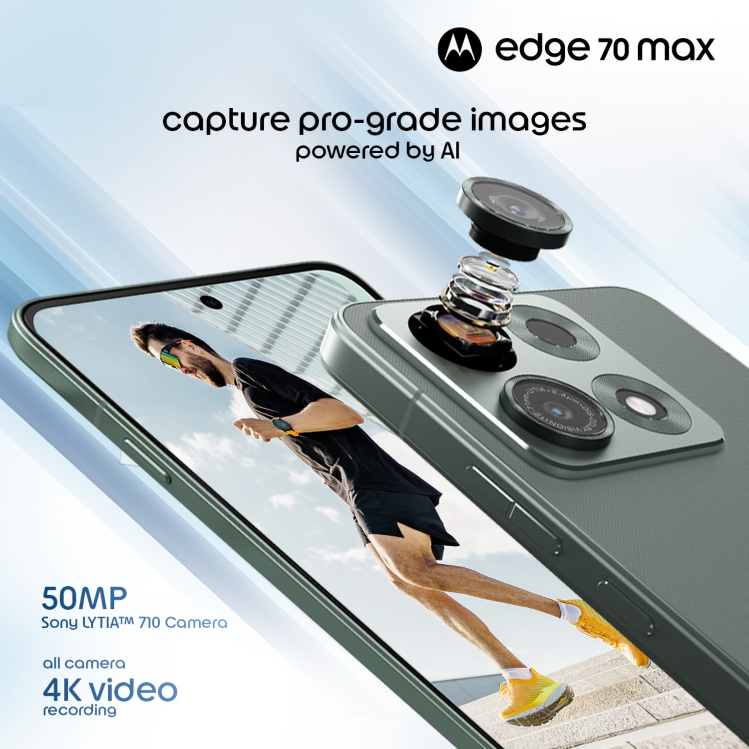 Image of MOTOROLA Edge 70 Max (PANTONE Dark Shadow, 256 GB)