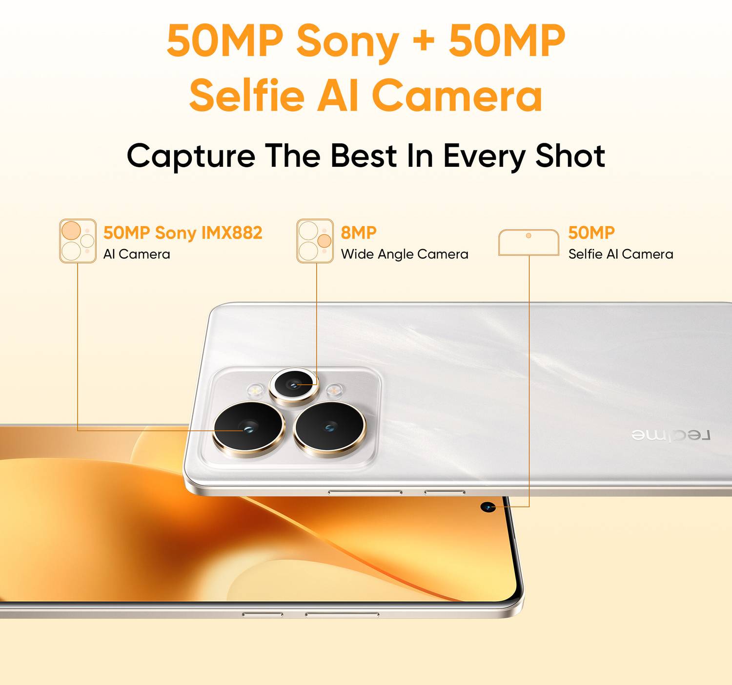 realme 15 5G 128GB Silver - Image 3