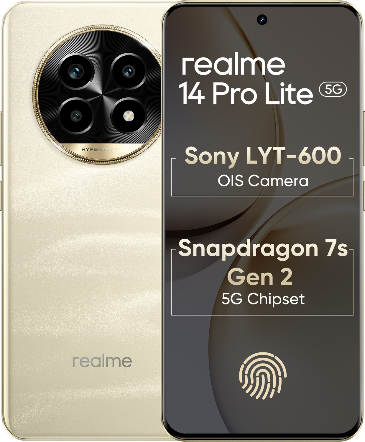 Image of realme 14 Pro Lite 5G (Glass Gold, 256 GB)