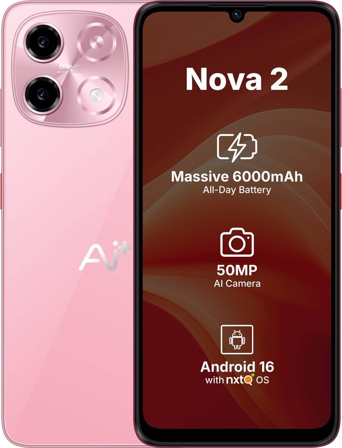 Ai+ Nova 2 5G (Pink, 64 GB) (4 GB RAM)