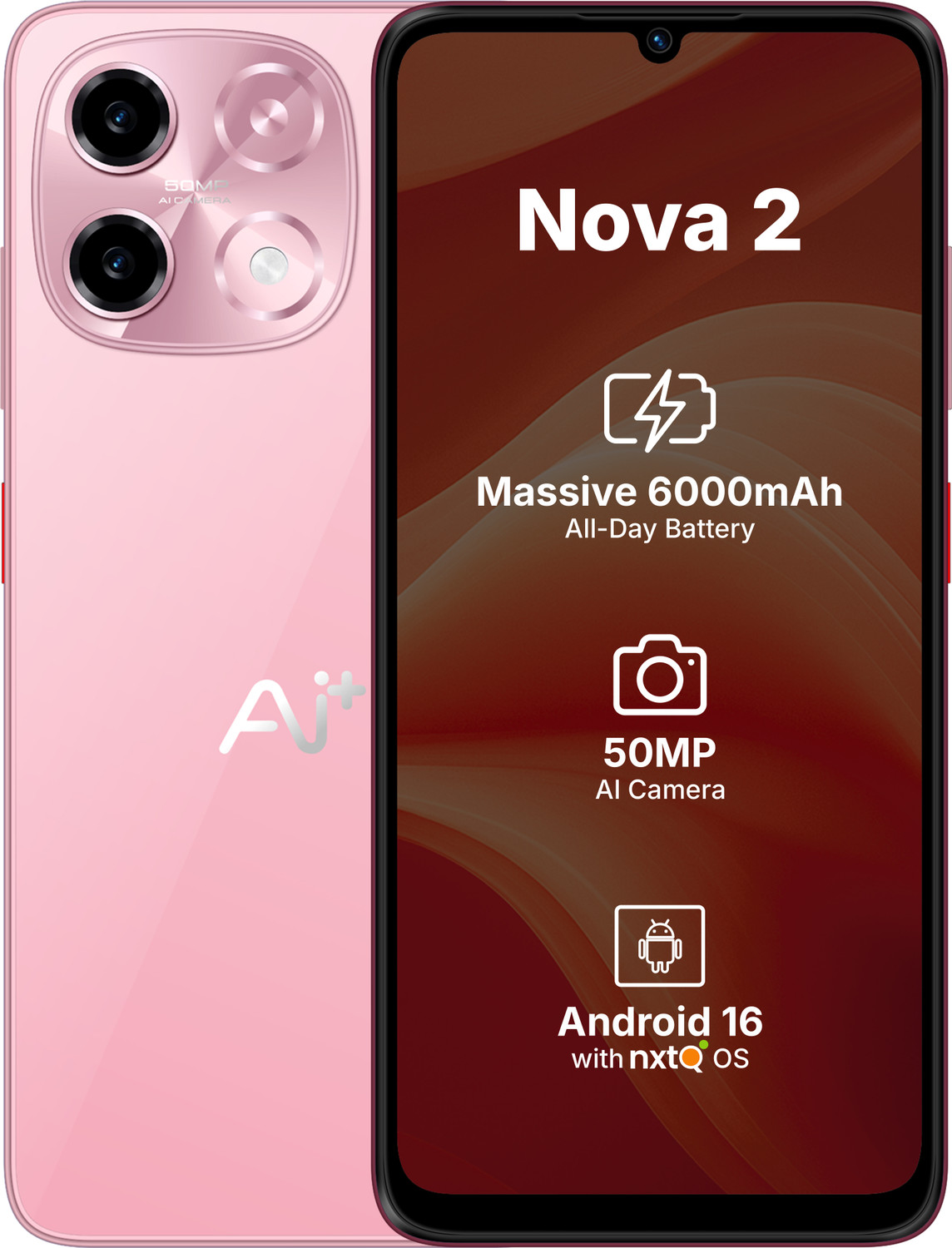 Image of Ai+ Nova 2 5G (Pink, 128 GB)