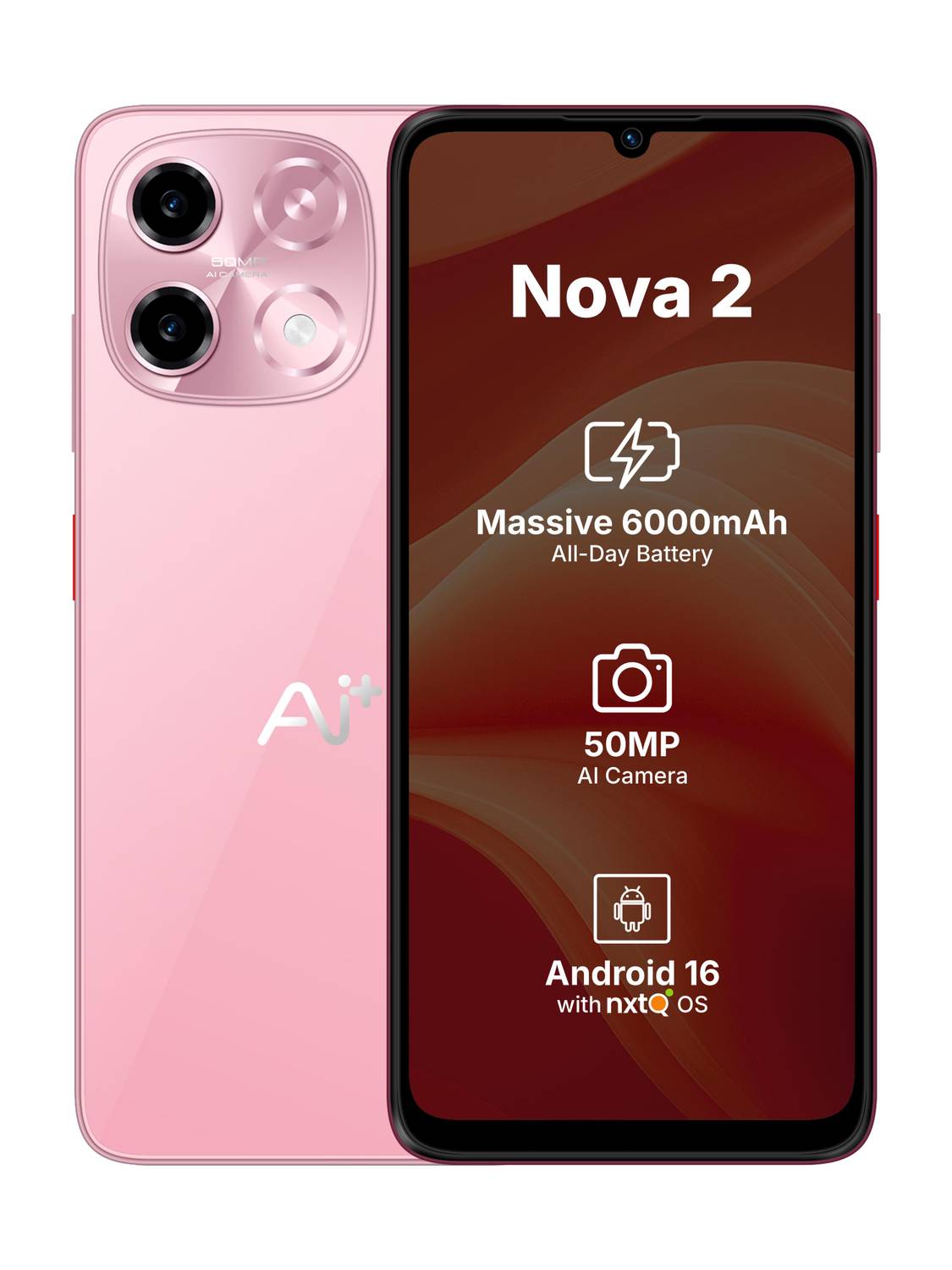Ai+ Nova 2 5G 64GB Pink - Image 1