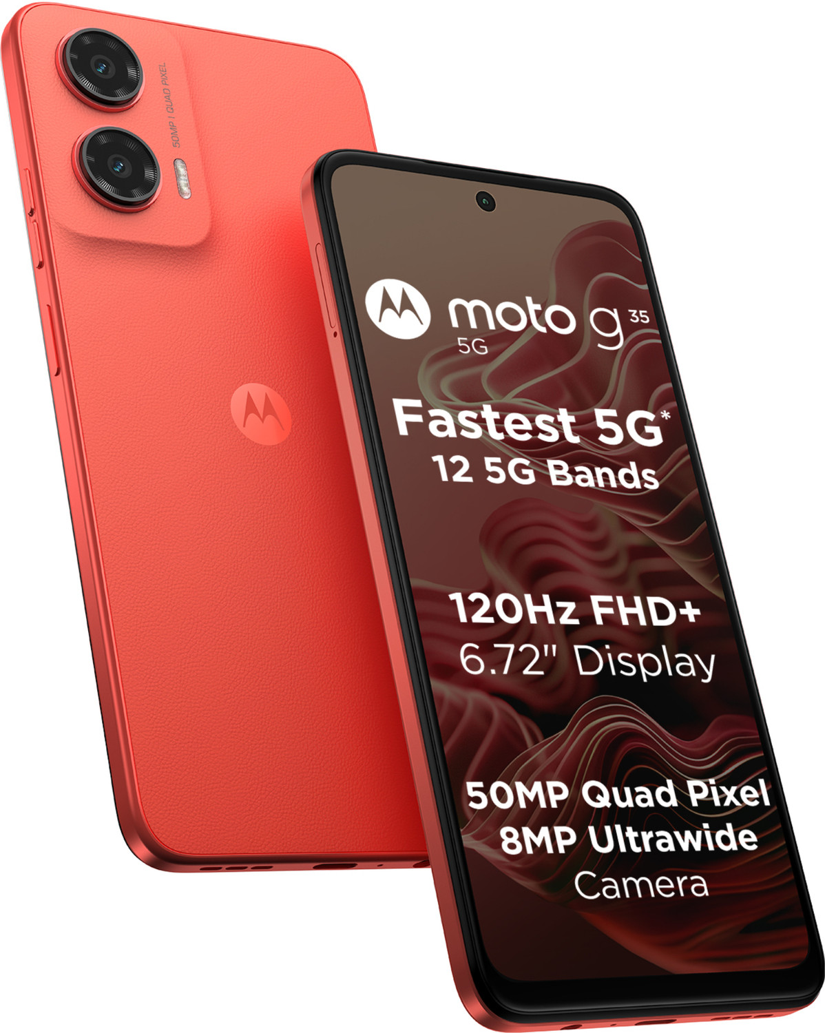 Image of MOTOROLA g35 5G (Guava Red, 128 GB)
