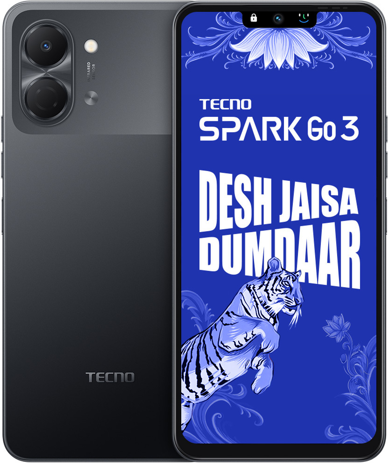 Image of Tecno Spark Go 3 (Ink Black, 128.0 GB)