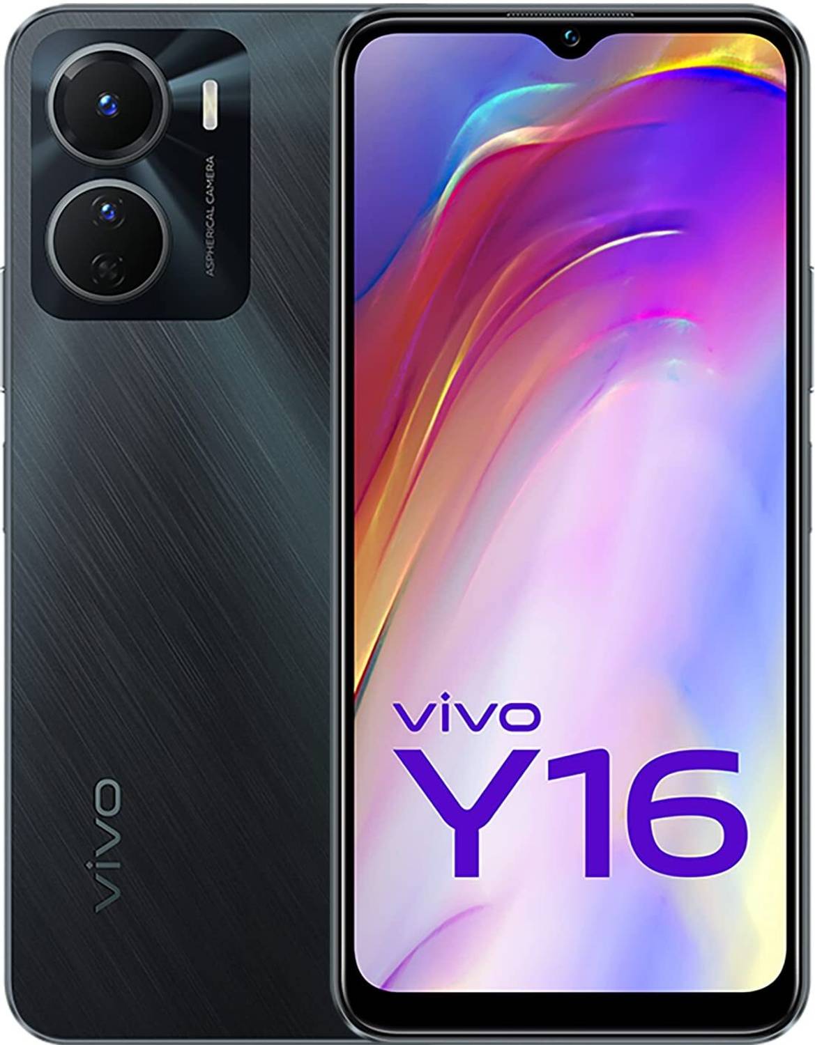 vivo Y16 (Steller Black, 64 GB) (4 GB RAM)