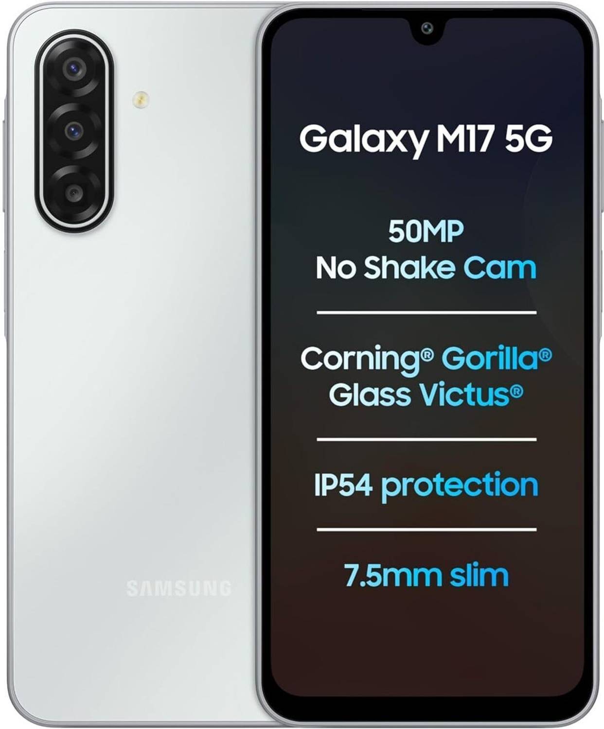 Samsung Galaxy M17 5G (Moonlight Silver, 128 GB) (4 GB RAM)