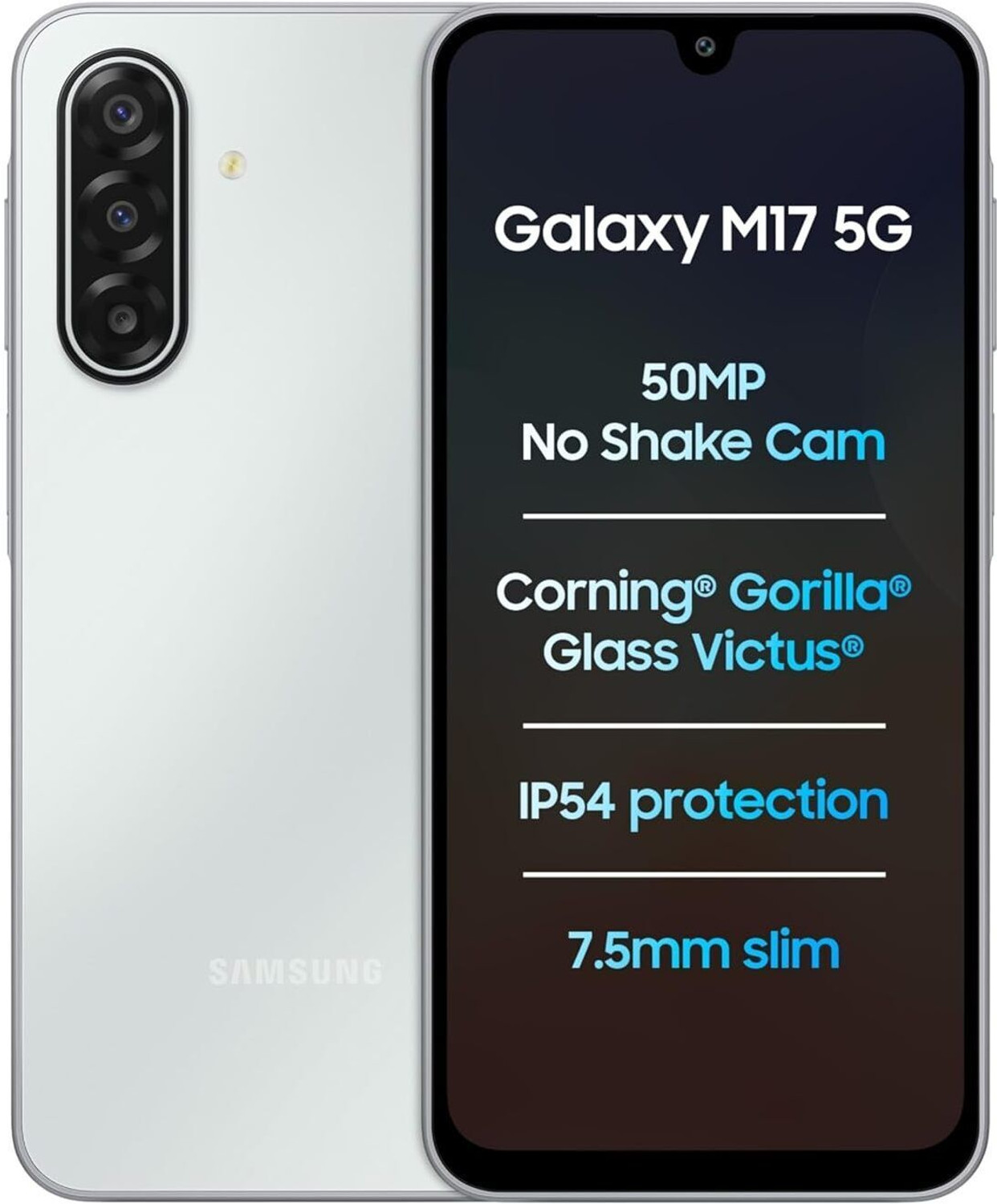 Image of Samsung Galaxy M17 5G (Moonlight Silver, 128 GB)