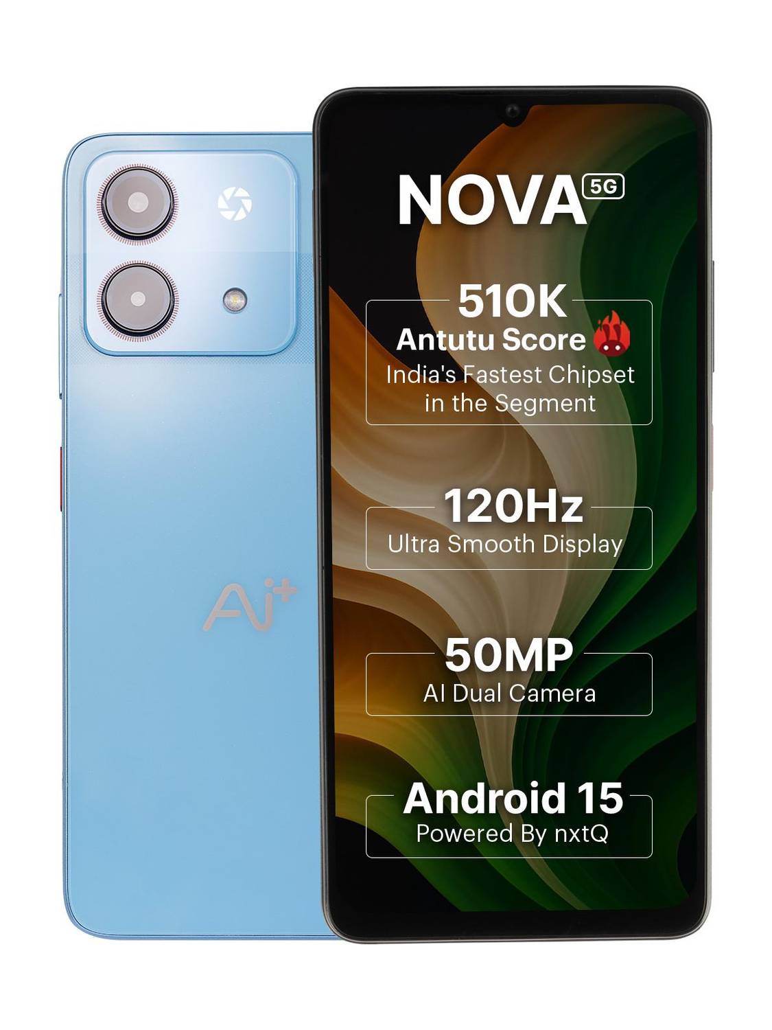 Ai+ Nova 5G (Blue, 128 GB)