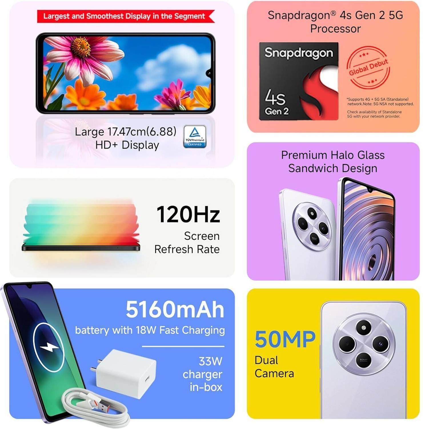 Redmi A4 64GB Sparkle Purple - Image 5