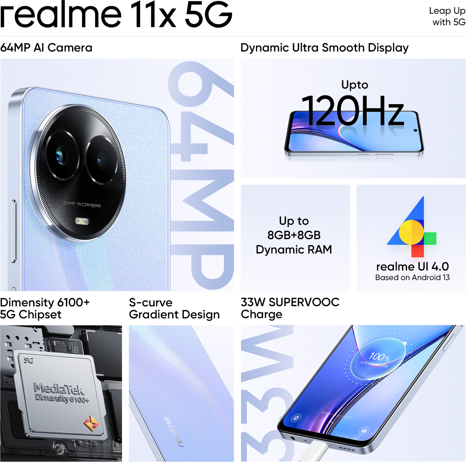 Image of realme 11x 5G (Purple Dawn, 128 GB)