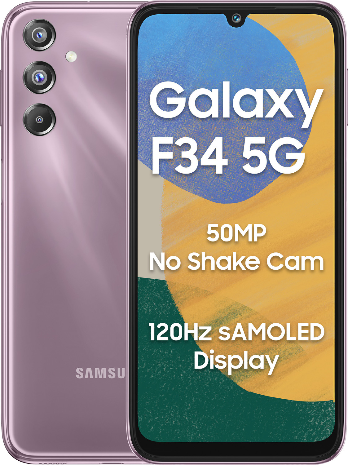 Image of Samsung Galaxy F34 5G (Orchid Violet, 128 GB)