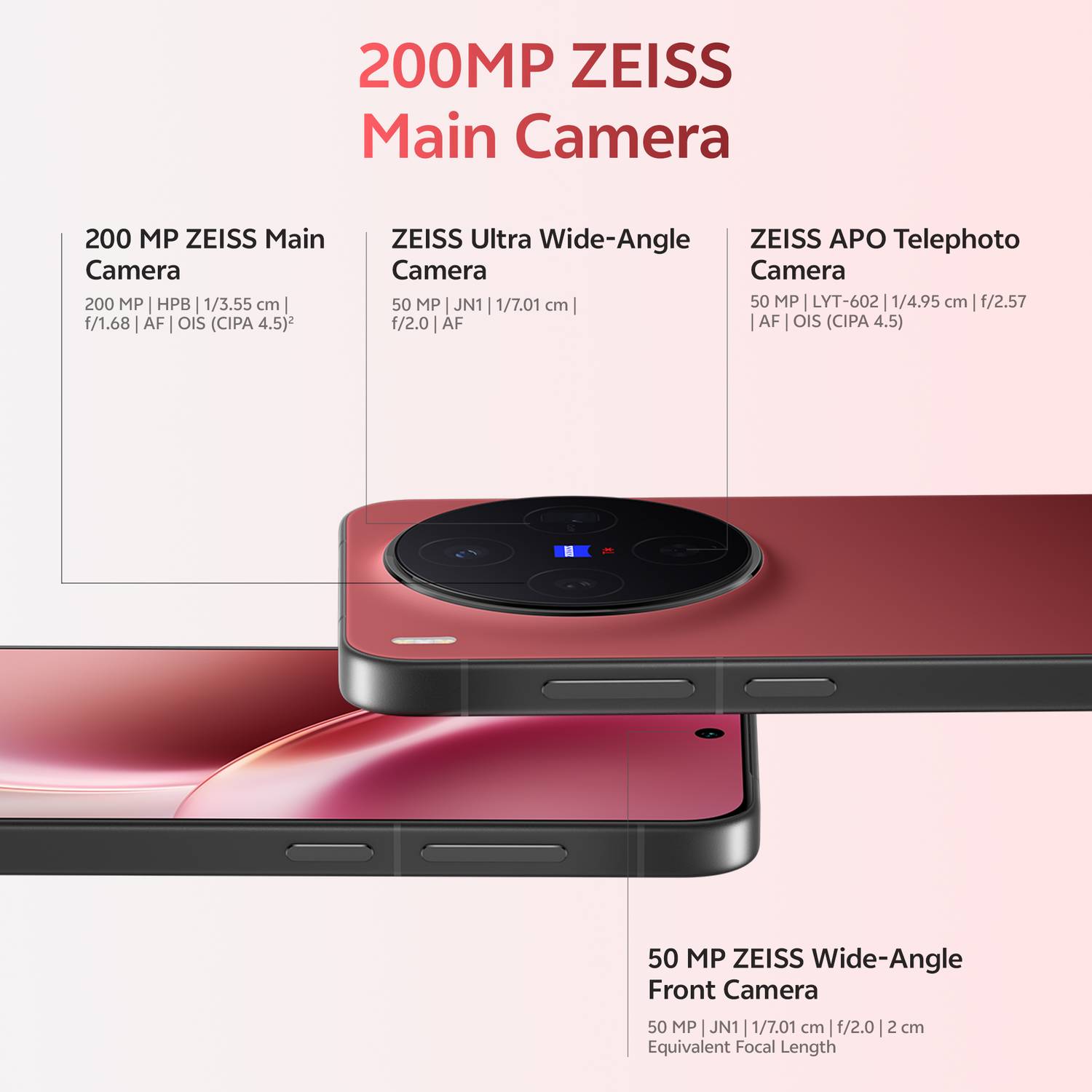 vivo X300 256GB Summit Red - Image 4