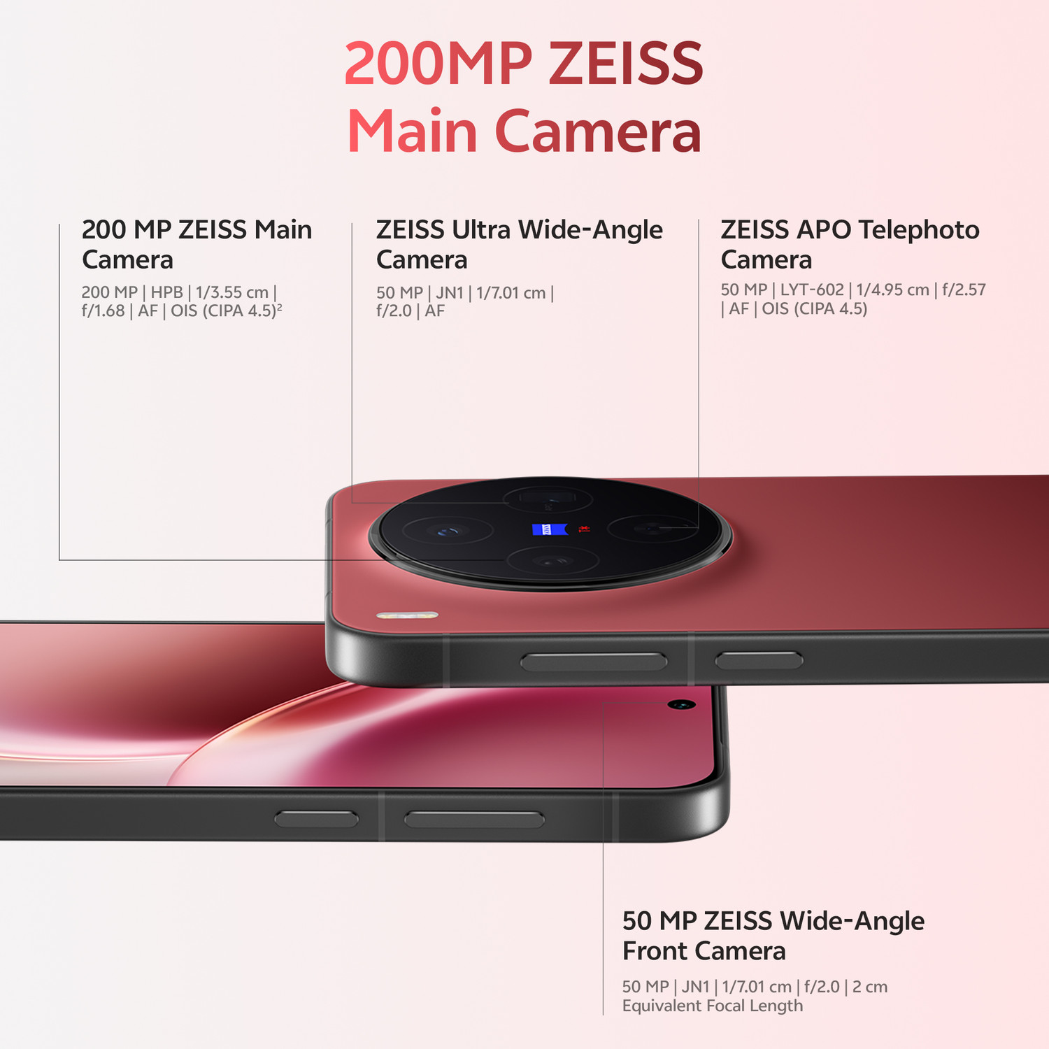Image of vivo X300 (Summit Red, 256 GB)