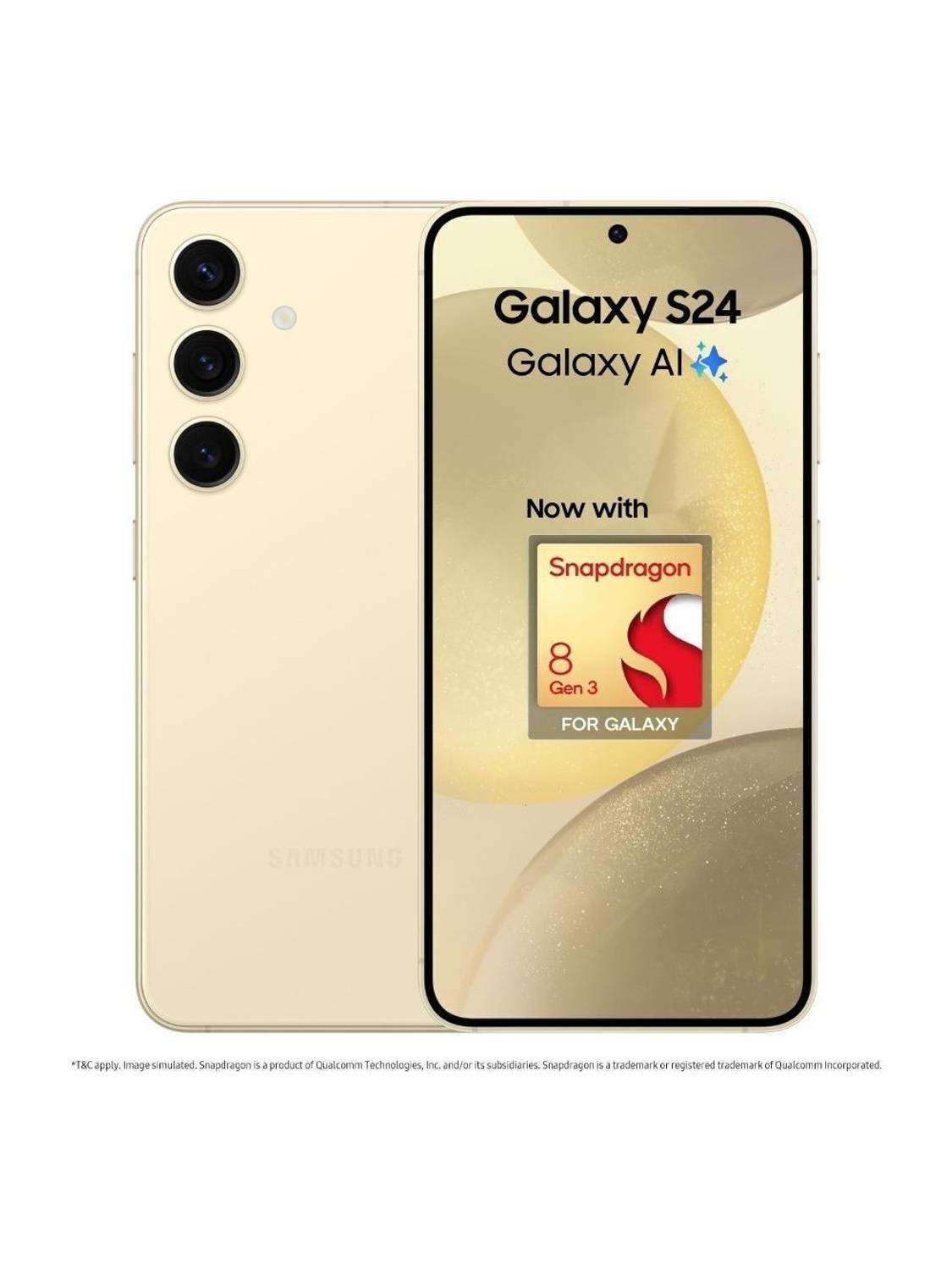 Samsung Galaxy S24 5G Snapdragon (Amber Yellow, 256 GB)
