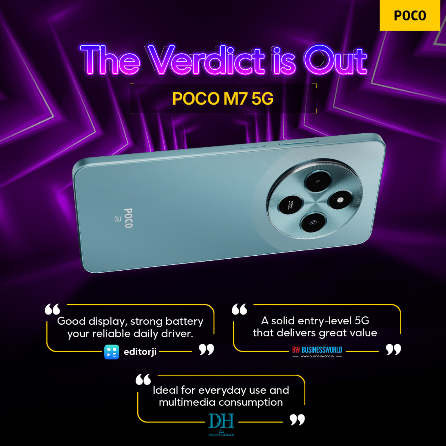 Image of POCO M7 5G (Ocean Blue, 128 GB)