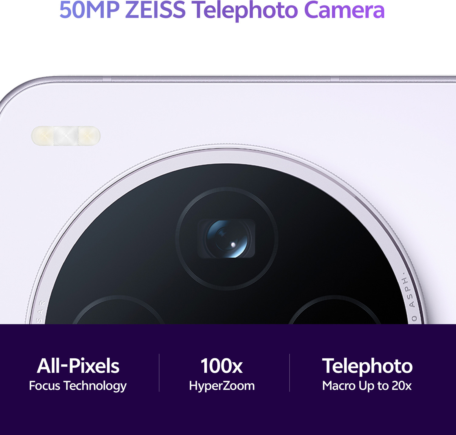 Image of vivo X200T (Seaside Lilac, 256 GB)