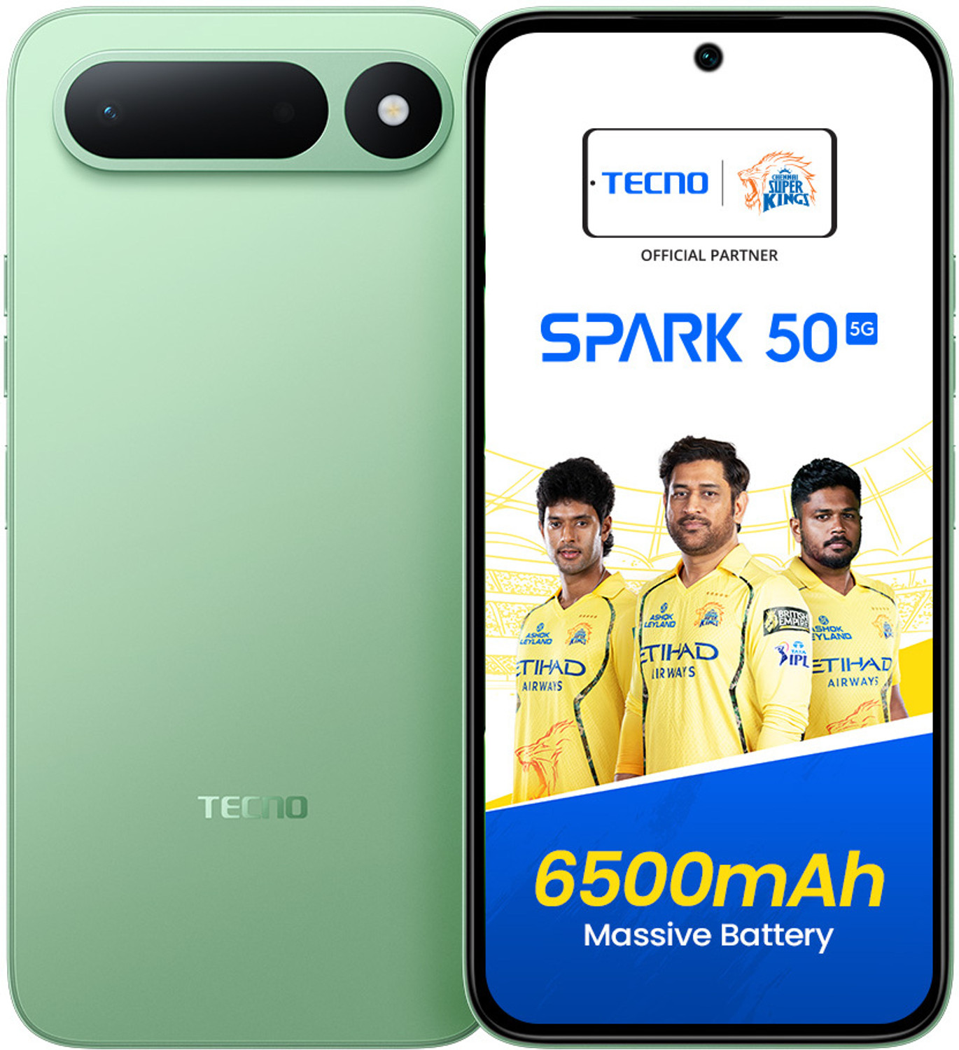 Image of Tecno Spark 50 5G (Mint Green, 128 GB)