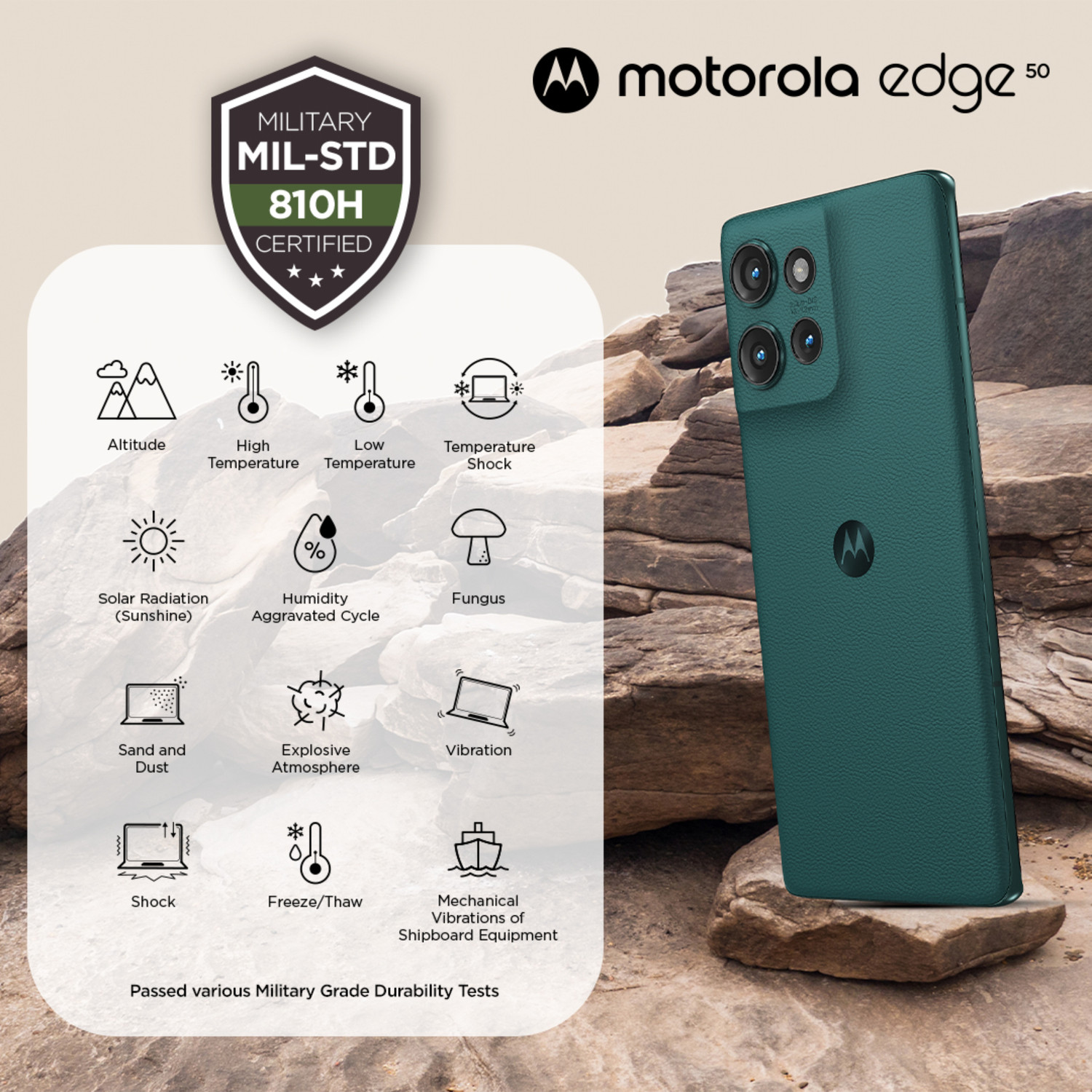 Image of MOTOROLA Edge 50 (Jungle Green, 256 GB)
