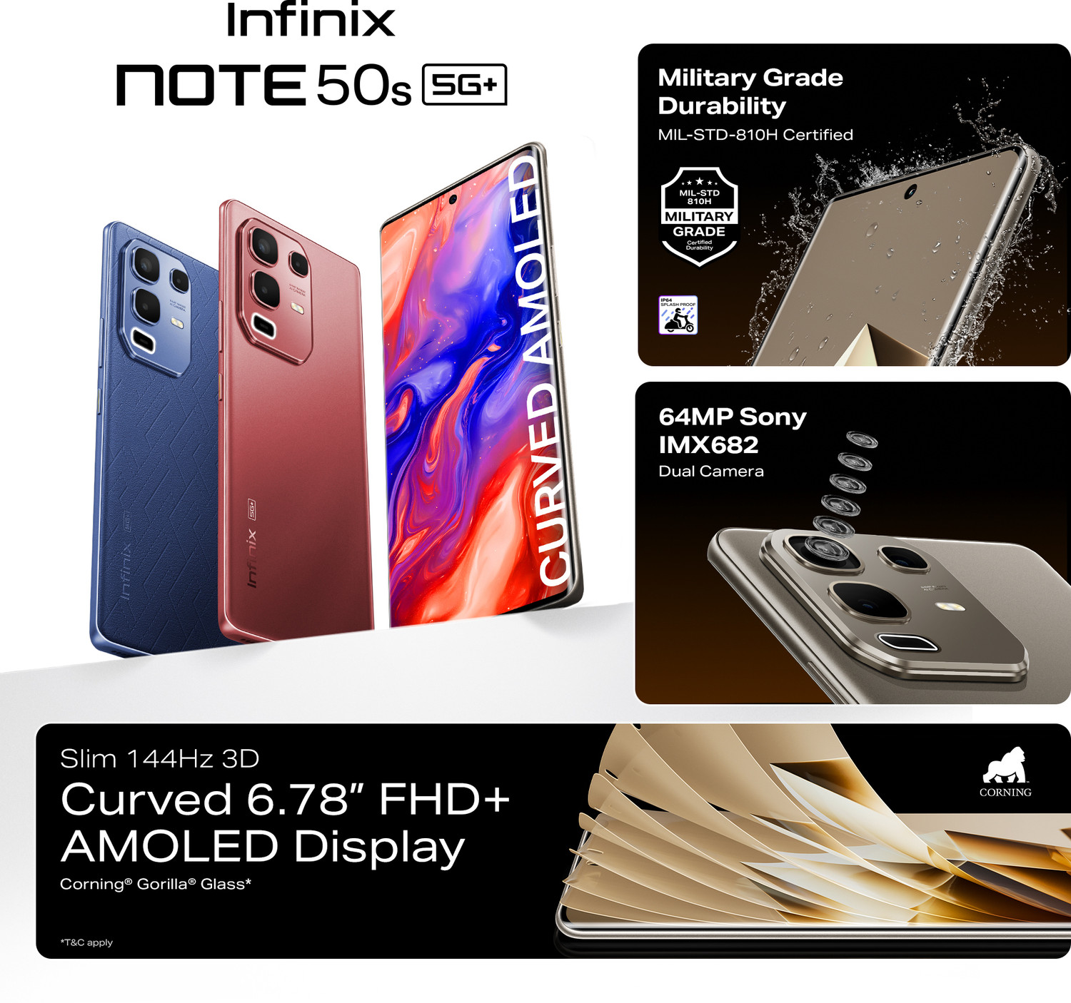Image of Infinix NOTE 50s 5G+ 45W Charger In the Box & AI (Mystic Plum, 128 GB)
