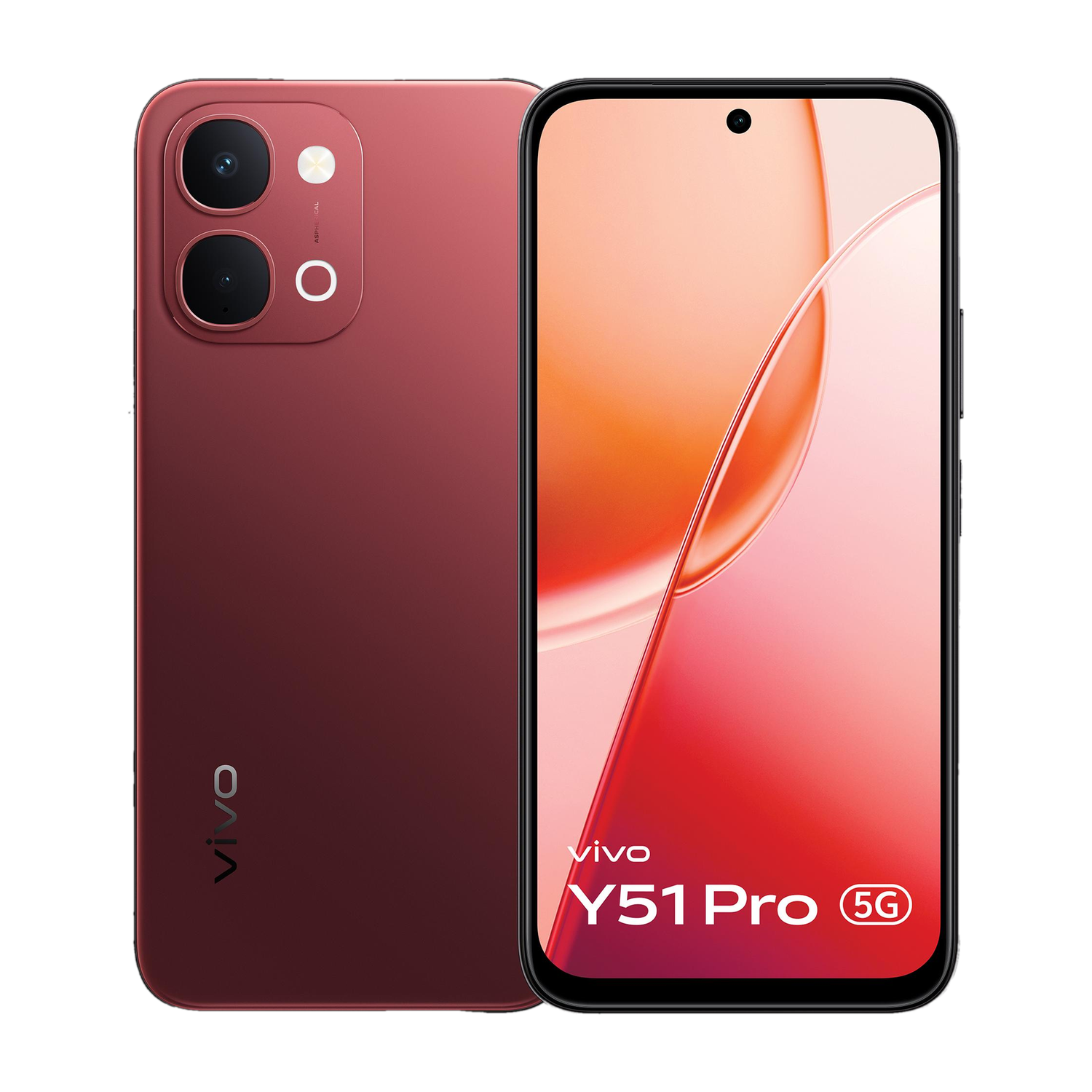 Image of vivo Y51 Pro 5G (Festive Red, 256 GB)
