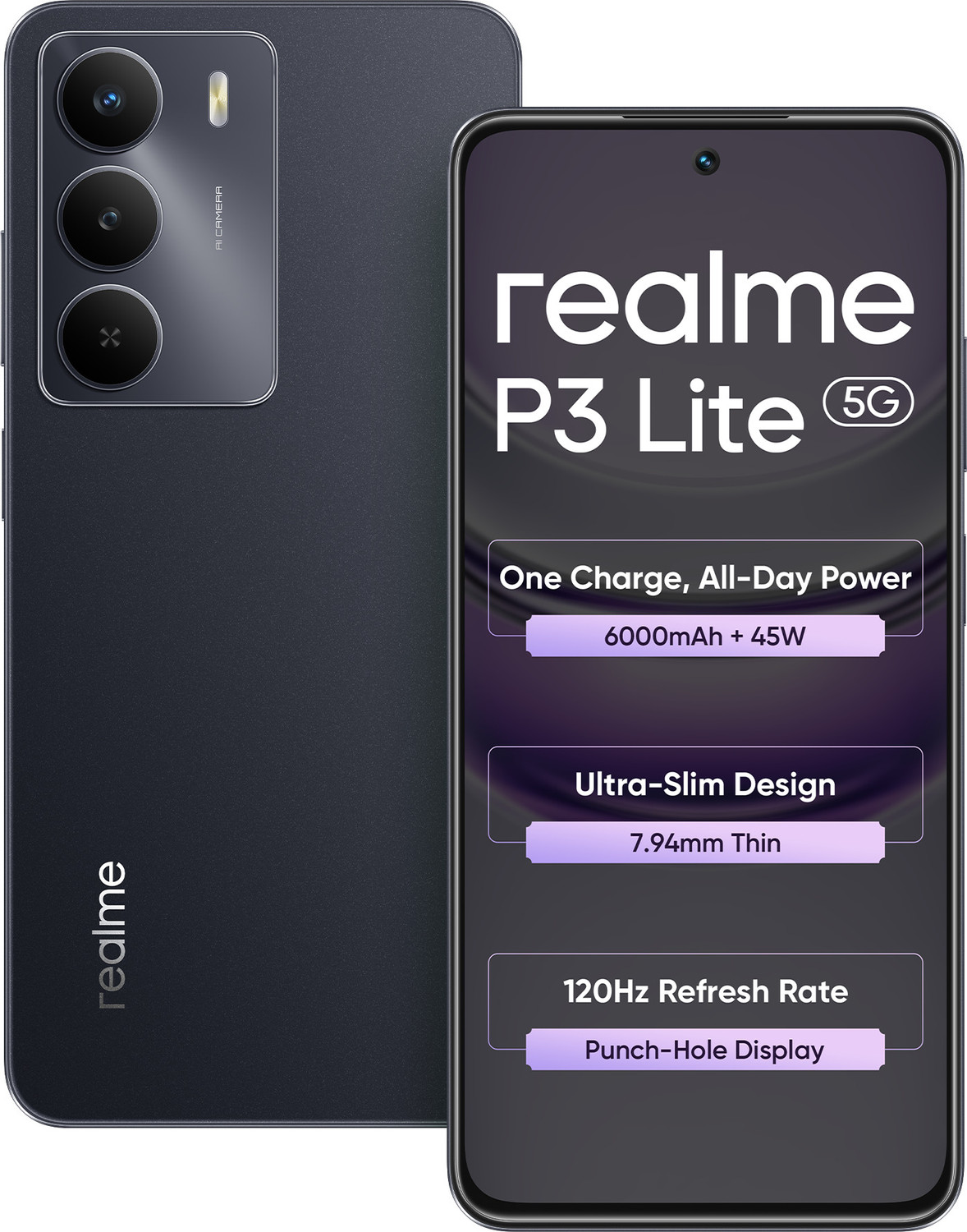 Image of realme P3 Lite 5G (Onyx Black, 128 GB)