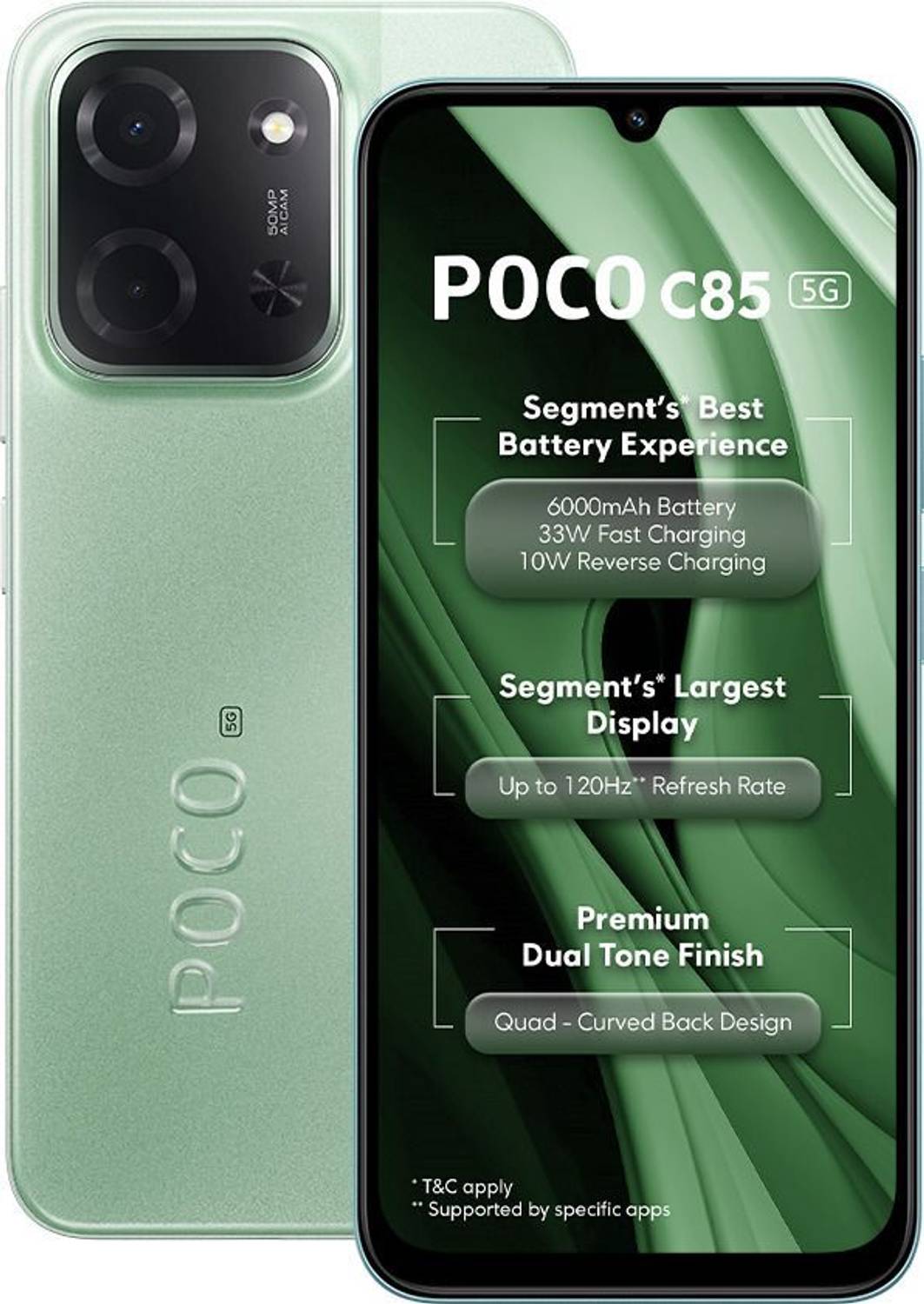 POCO C85 5G 128GB Spring Green