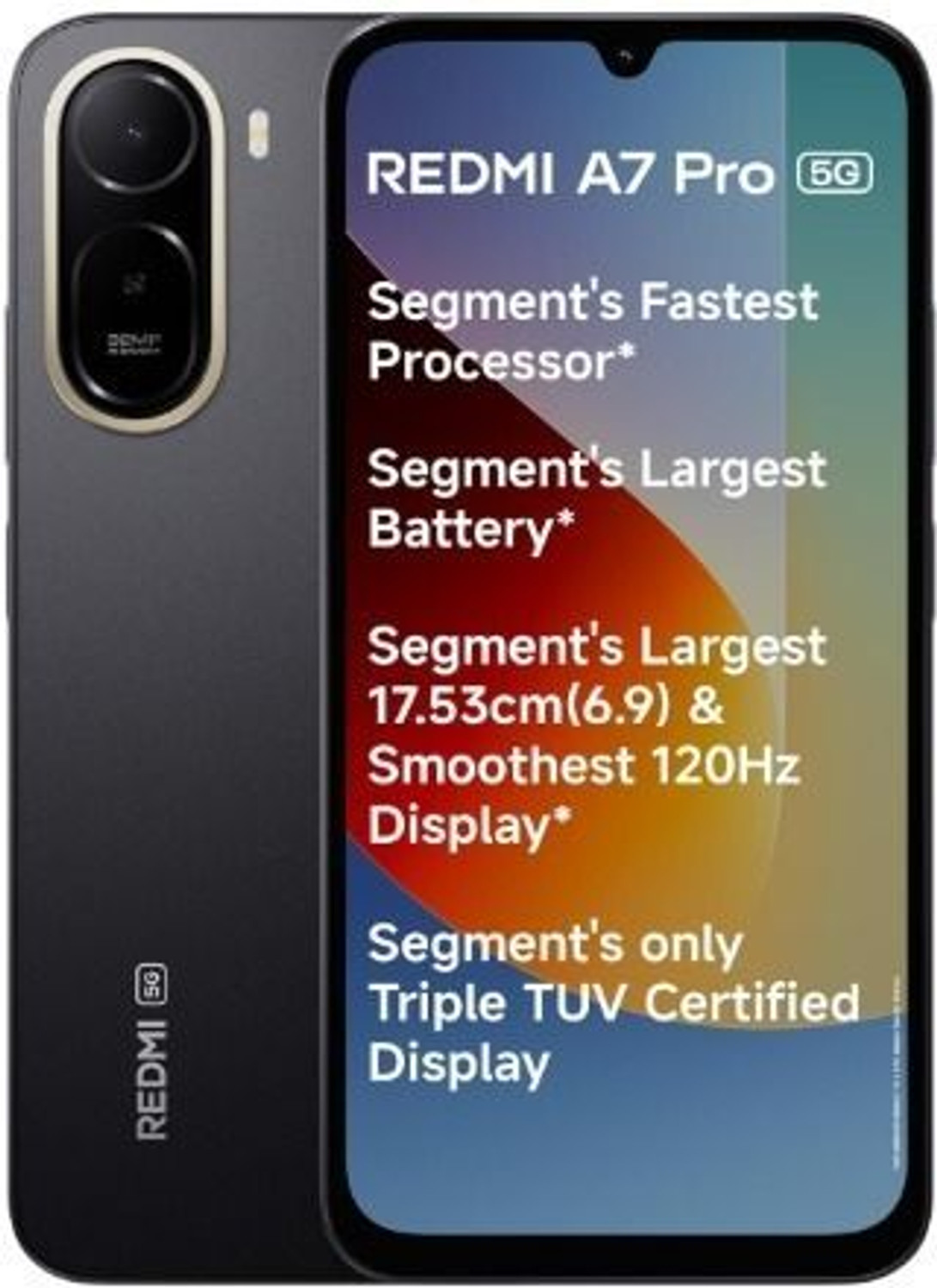 Image of REDMI A7 Pro 5G (Black, 64 GB)