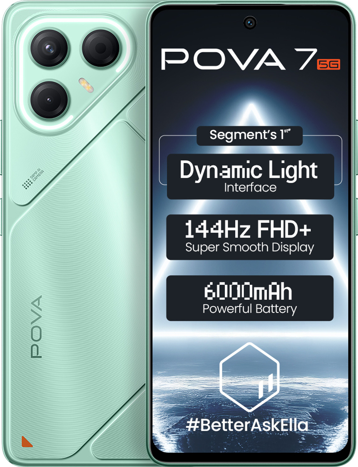 Image of Tecno Pova 7 5G (Oasis Green, 128 GB)