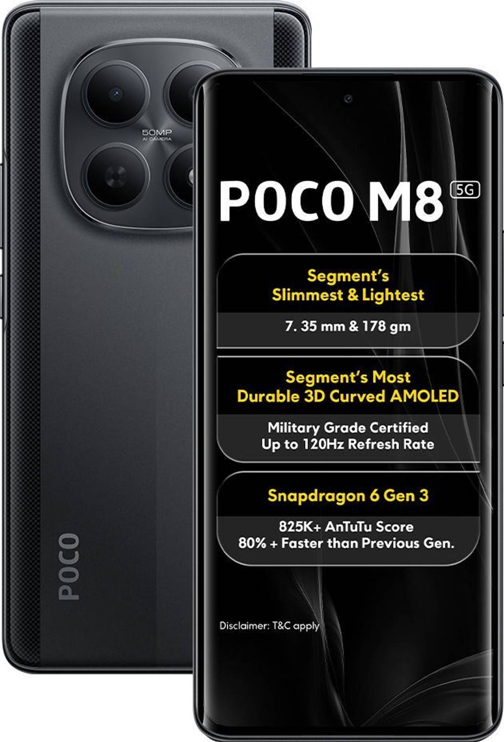 POCO M8 128GB Carbon Black