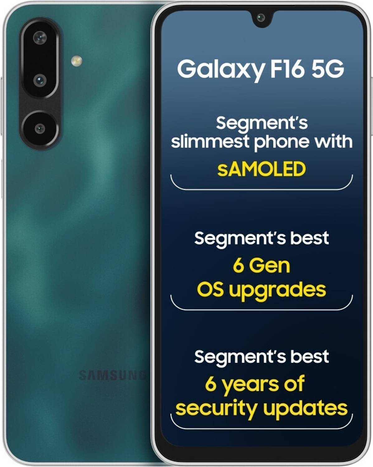 Samsung Galaxy F16 5G 128GB Glam Green - Image 1