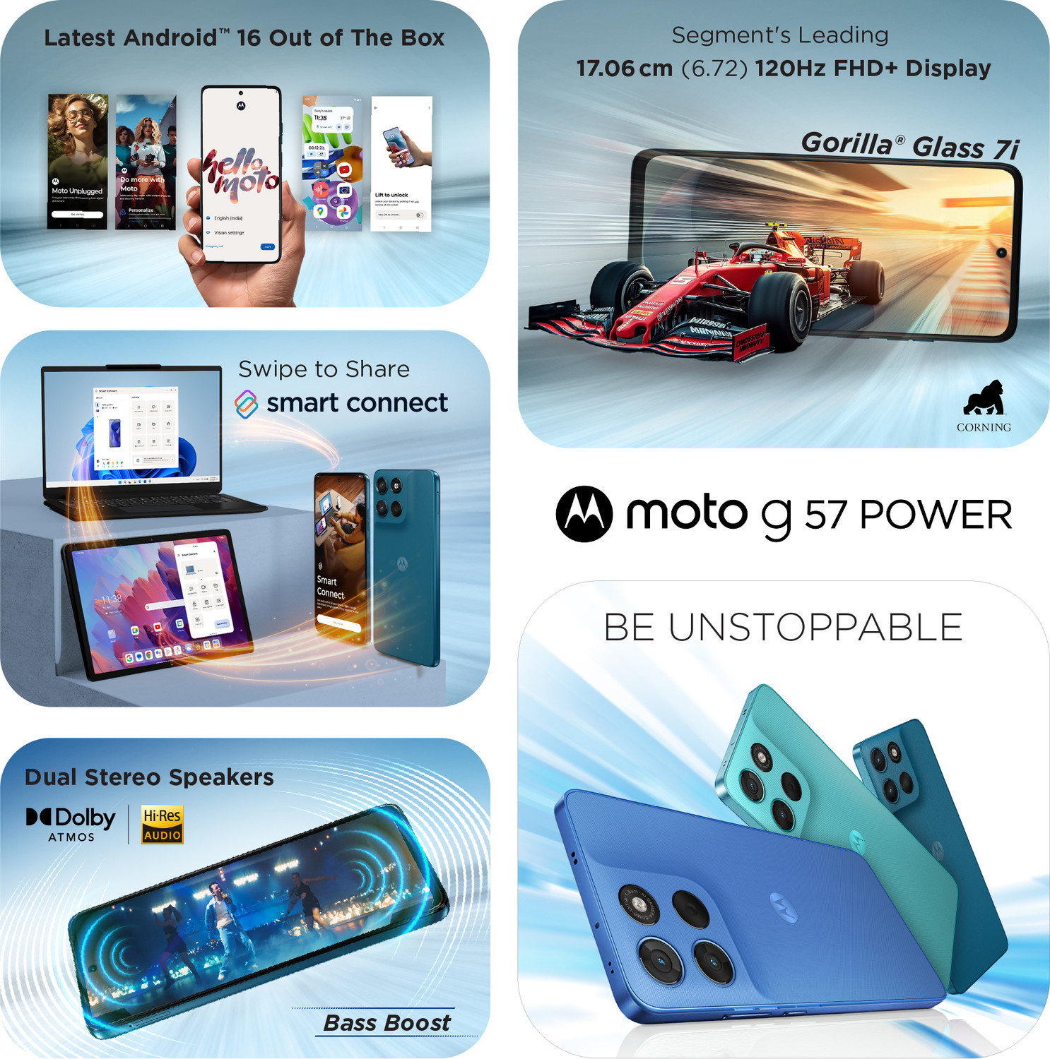 Image of MOTOROLA g57 power 5G (Pantone Corsair, 128 GB)